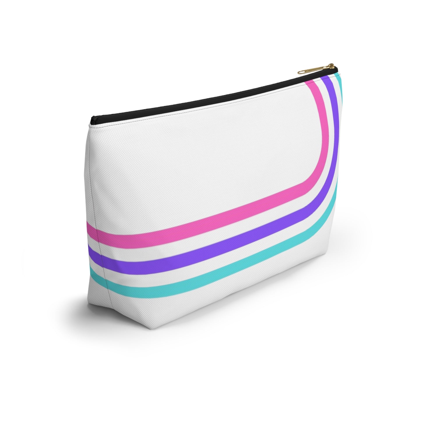 90's Inspired Mix & Match Accessory Pouch w T-bottom - Lines
