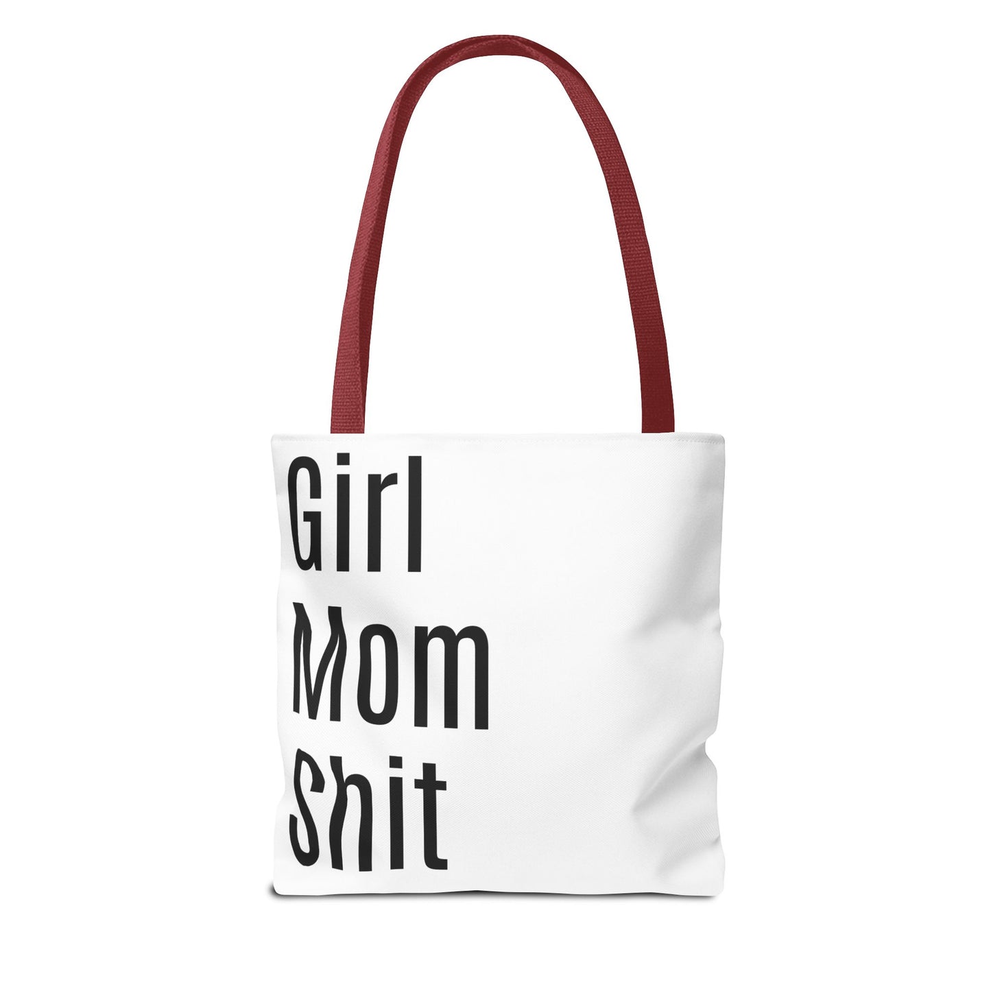 Girl Mom Versatile Tote Bag (AOP) - White