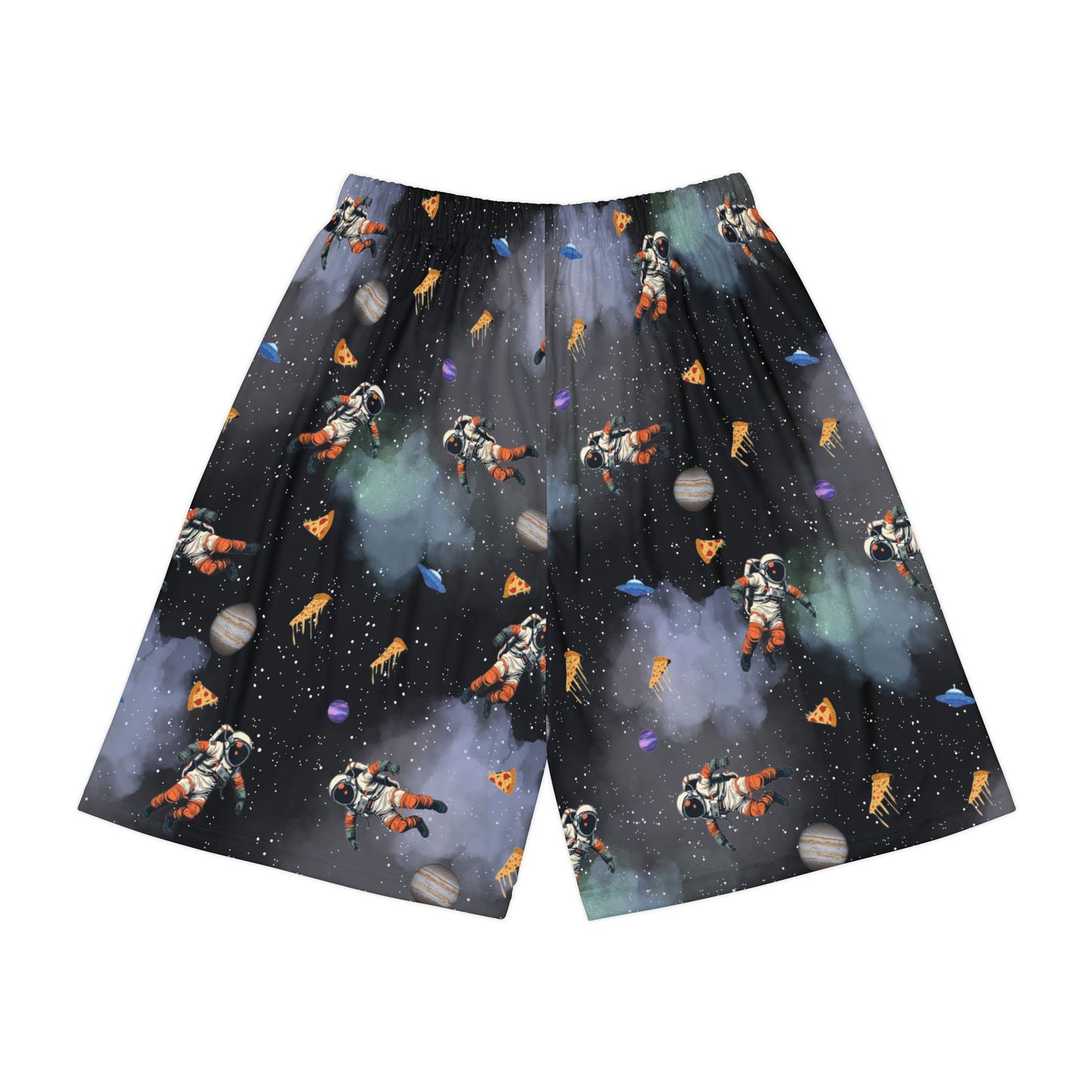 Men’s Sports Shorts (AOP) - Space Pizza