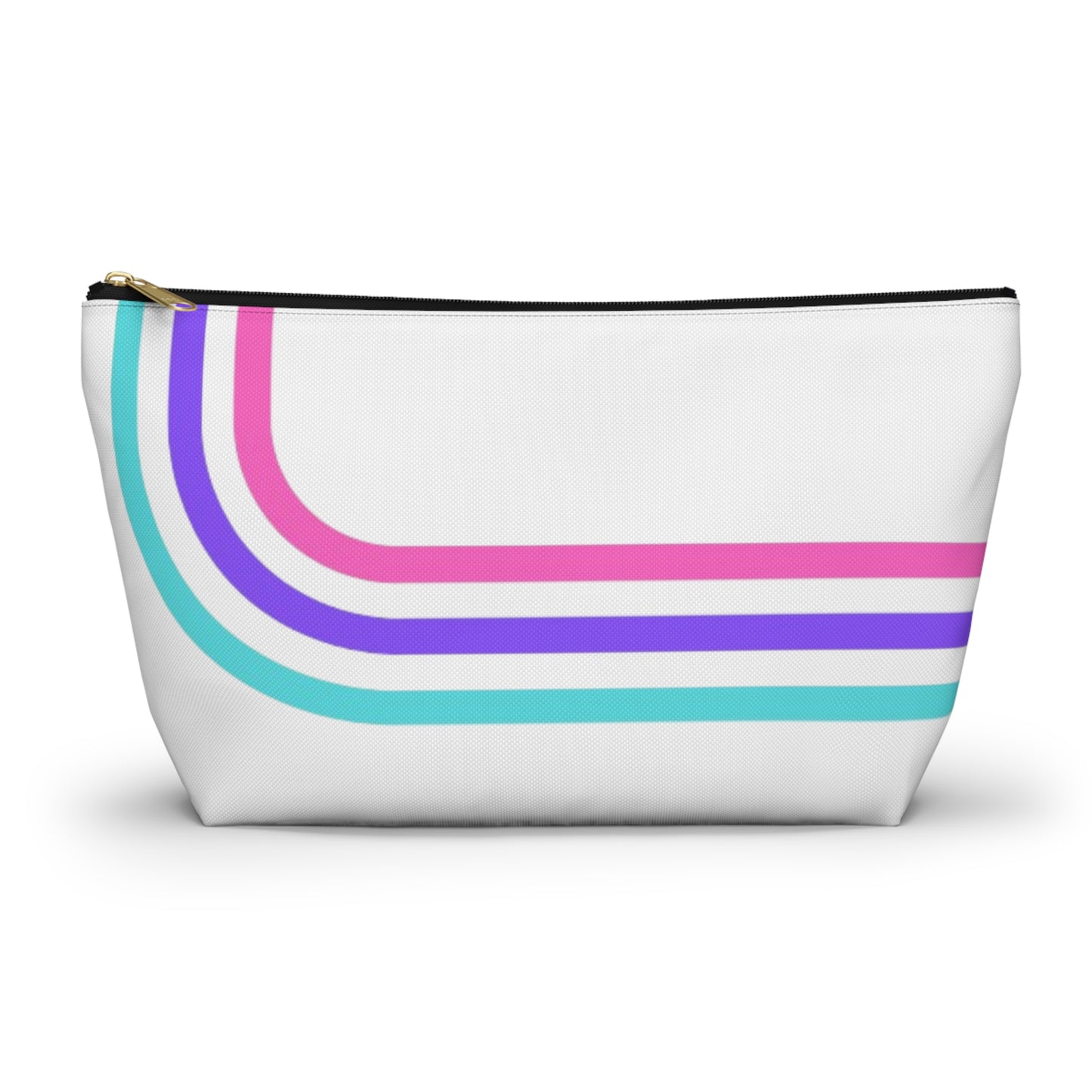 90's Inspired Mix & Match Accessory Pouch w T-bottom - Lines