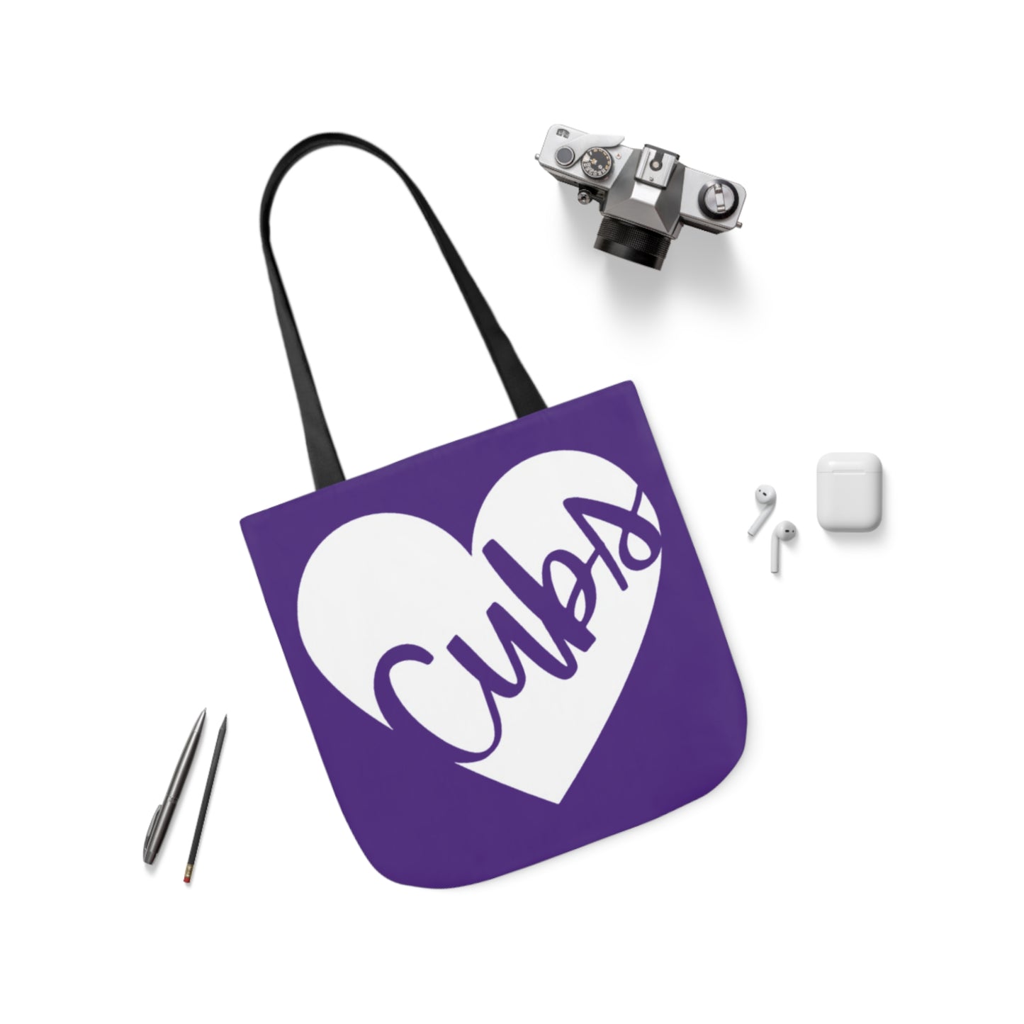 Generic Team Purple Canvas Tote Bag, 5-Color Straps - Cubs