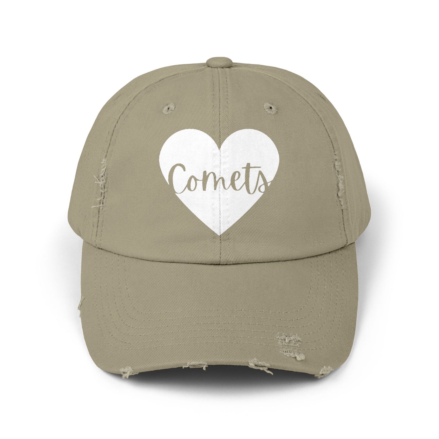 Generic Team Distressed Cap - Comets Heart
