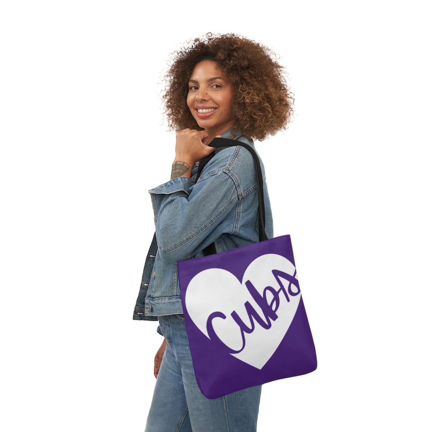 Generic Team Purple Canvas Tote Bag, 5-Color Straps - Cubs
