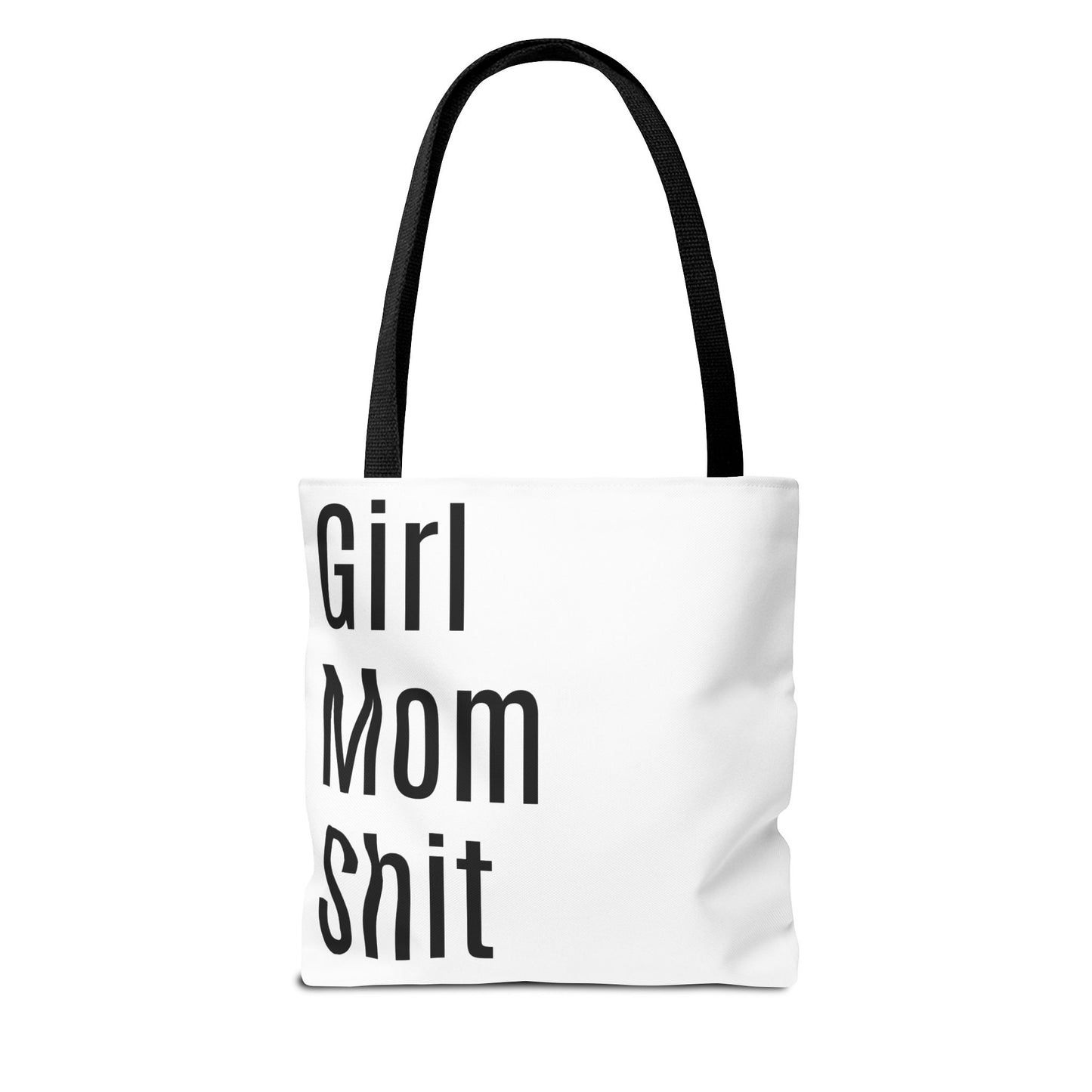 Girl Mom Versatile Tote Bag (AOP) - White