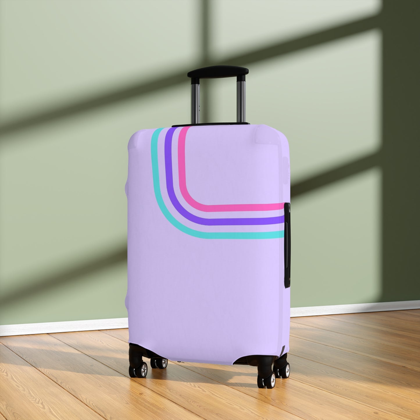 90's Inspired Luggage Cover - Perfectly Multicolor