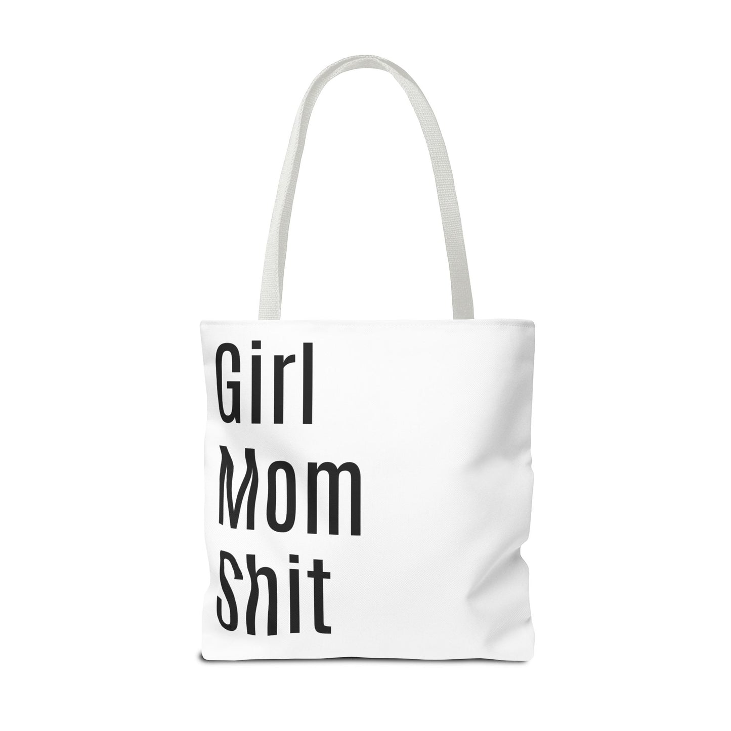Girl Mom Versatile Tote Bag (AOP) - White