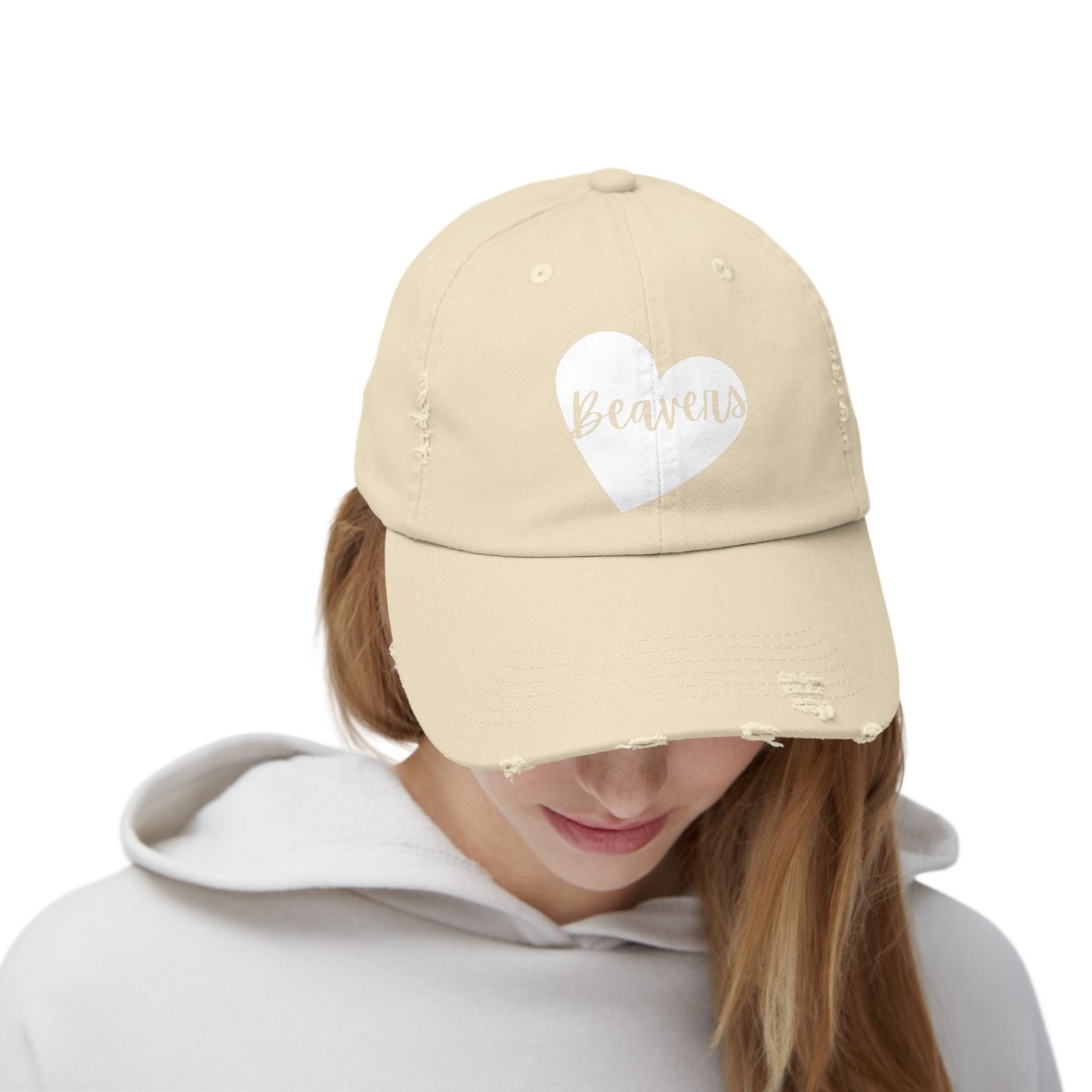 Generic Team Unisex Distressed Cap - Beavers Heart