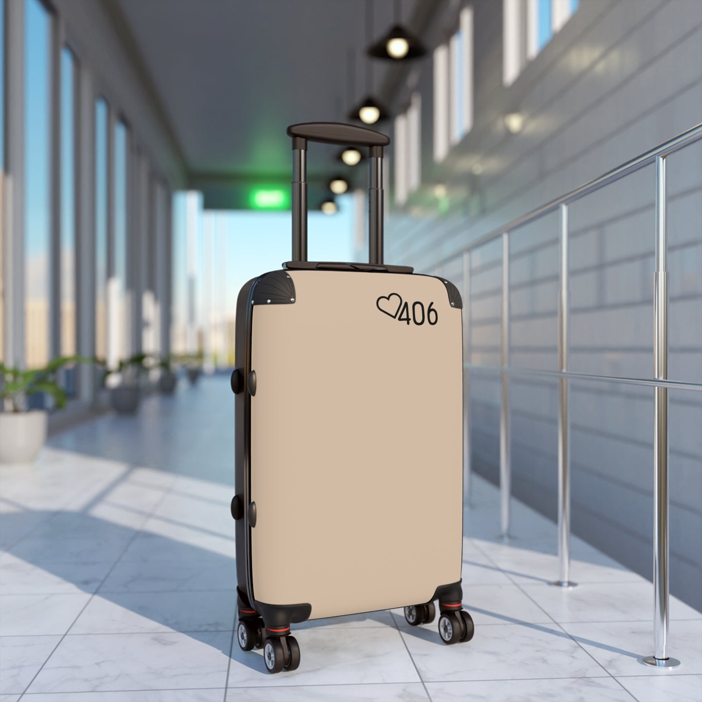 406 Luggage Pebble Suitcase - Bear