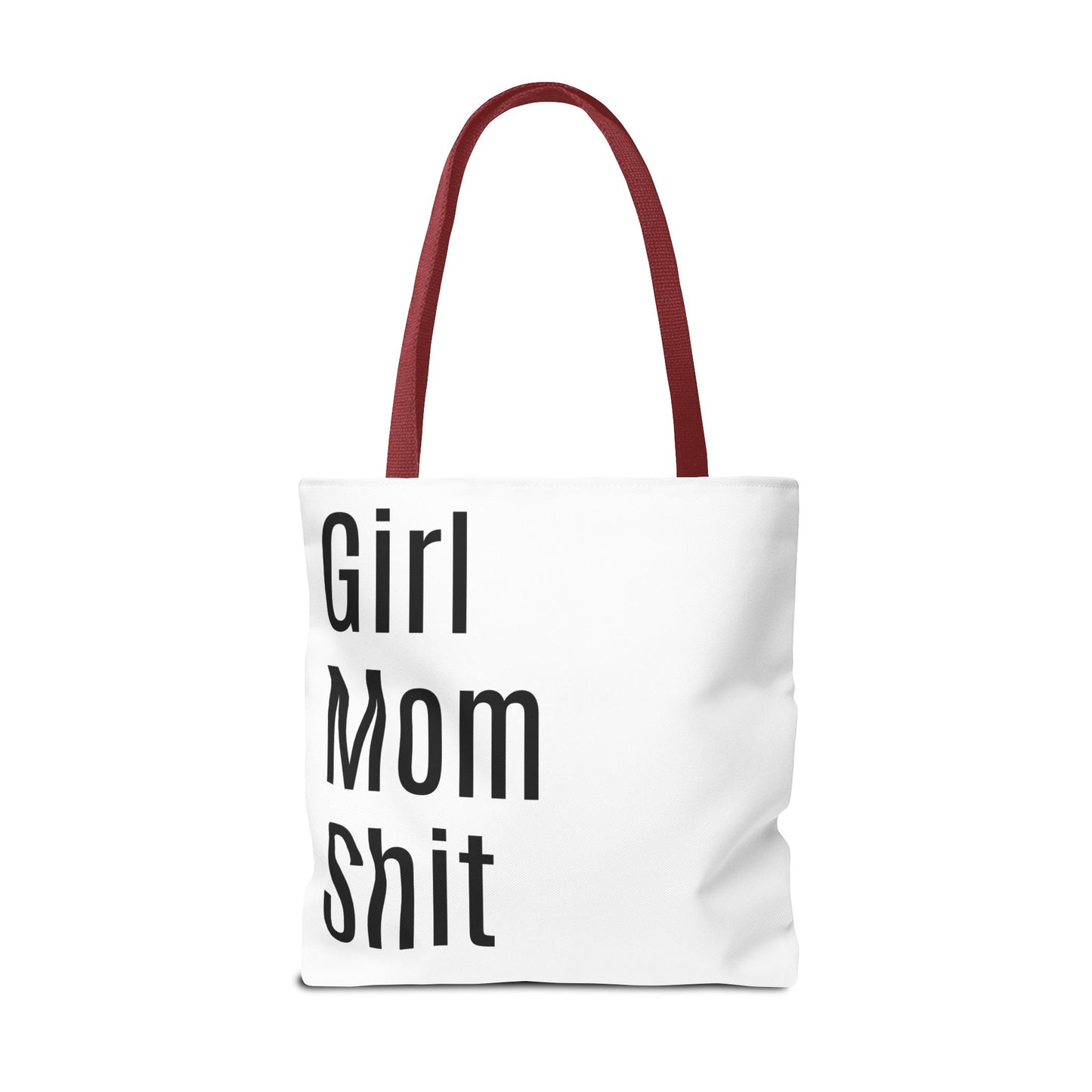 Girl Mom Versatile Tote Bag (AOP) - White