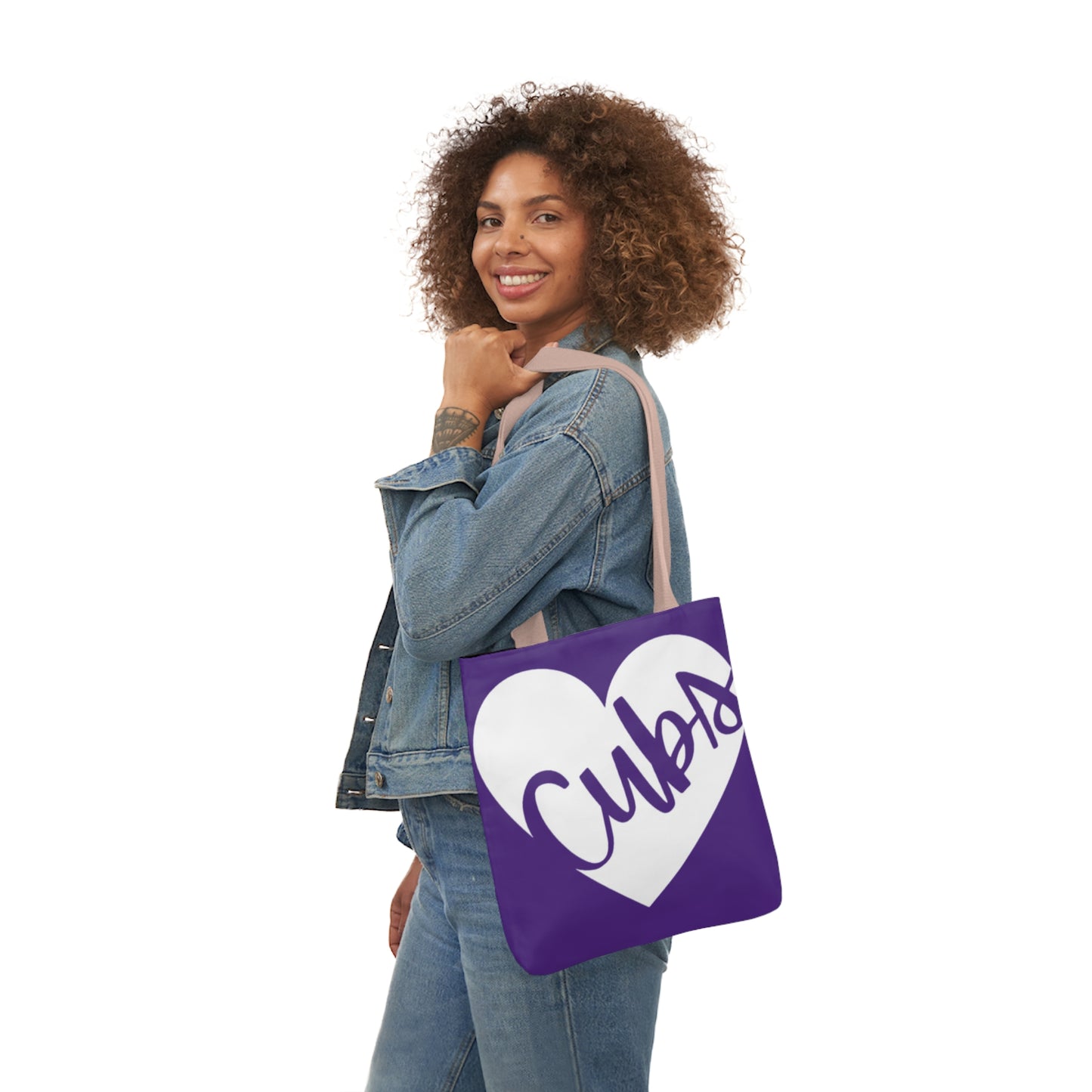 Generic Team Purple Canvas Tote Bag, 5-Color Straps - Cubs