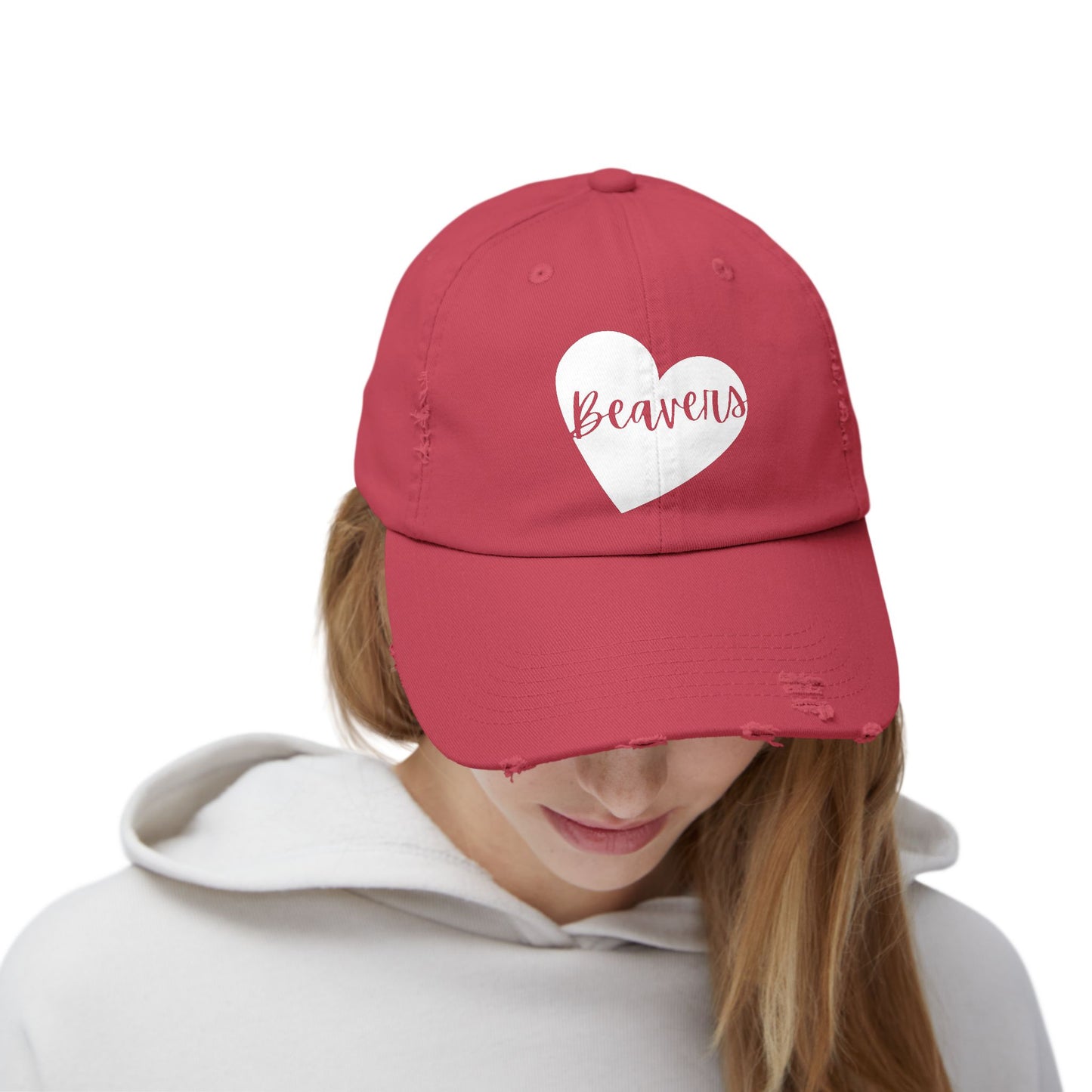 Generic Team Unisex Distressed Cap - Beavers Heart
