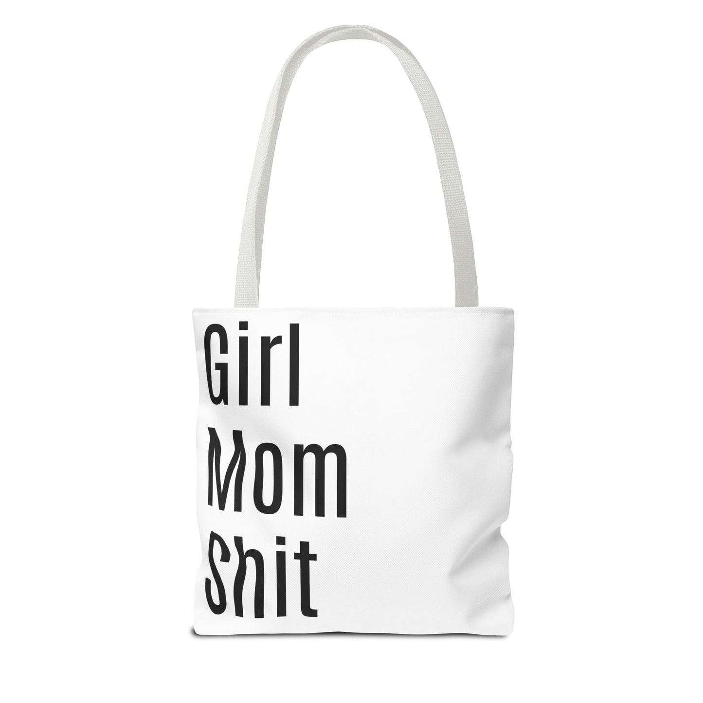 Girl Mom Versatile Tote Bag (AOP) - White