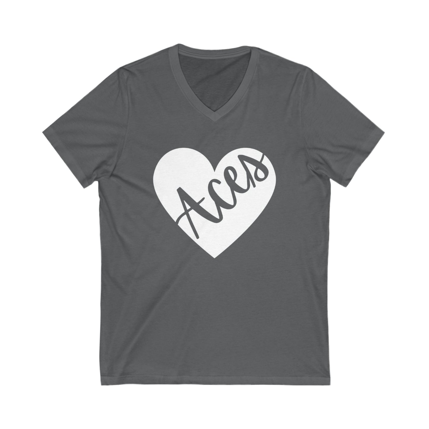 Generic Team Unisex Jersey Short Sleeve V-Neck Tee - Aces
