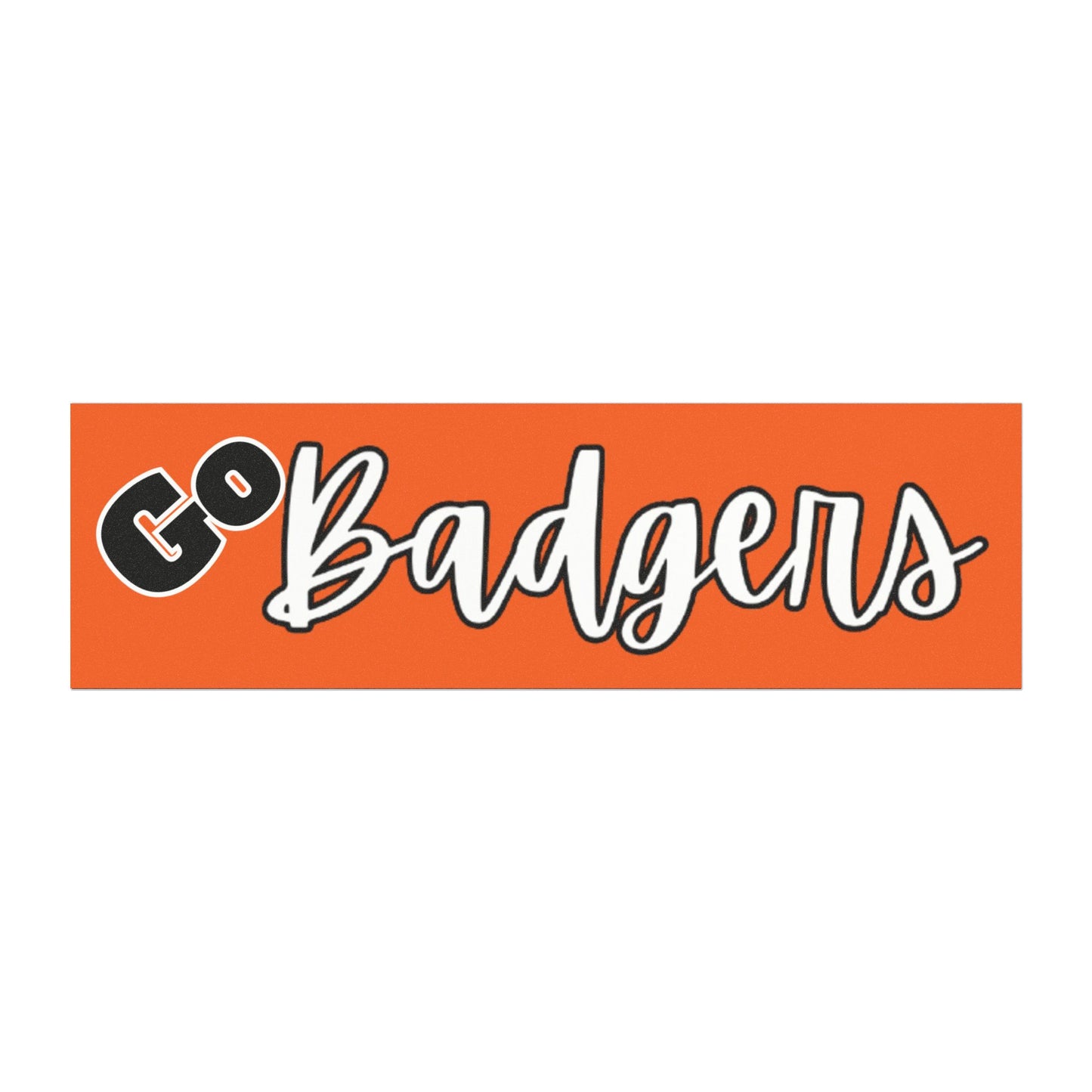 Generic Team Orange Car Magnet - Go Badgers