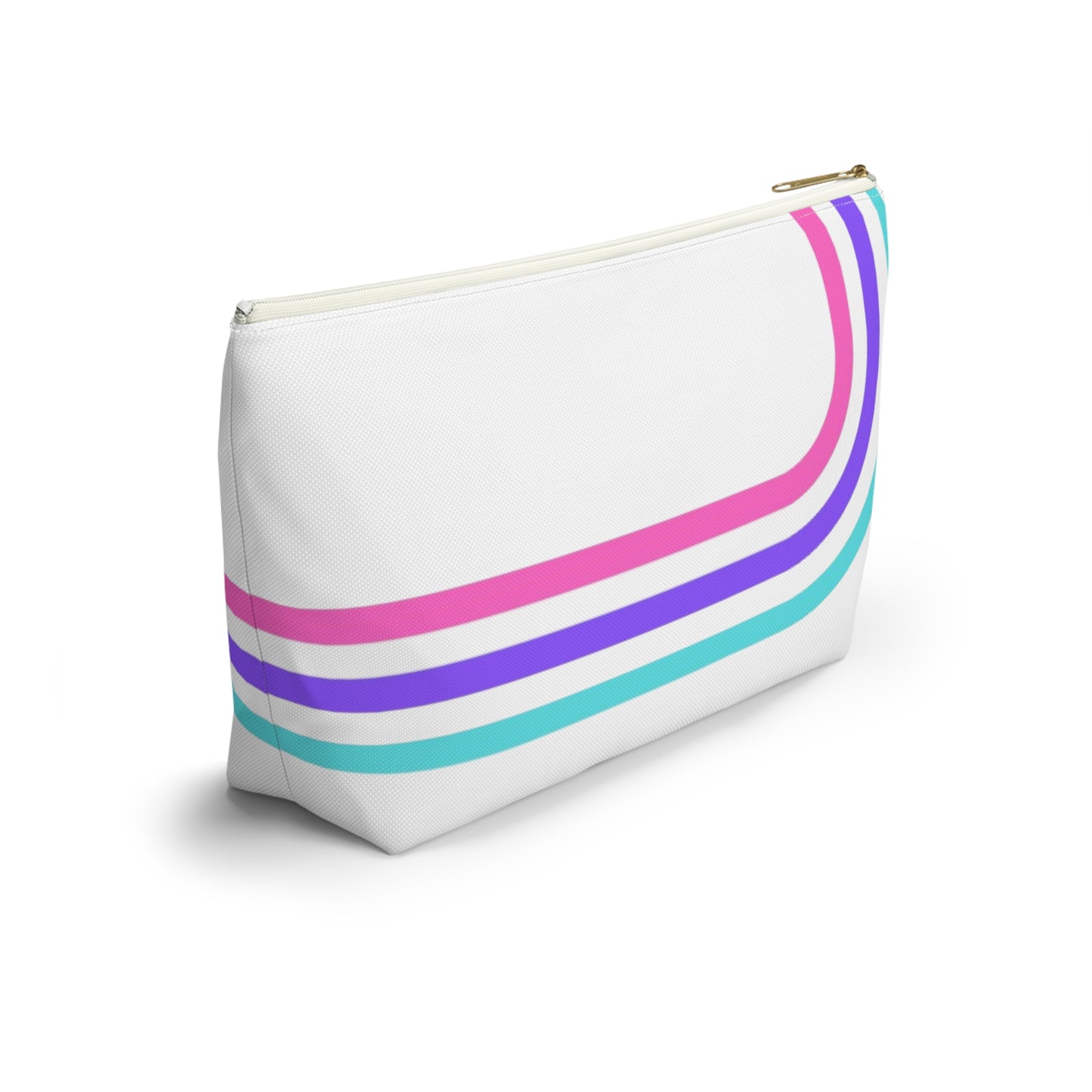 90's Inspired Mix & Match Accessory Pouch w T-bottom - Lines