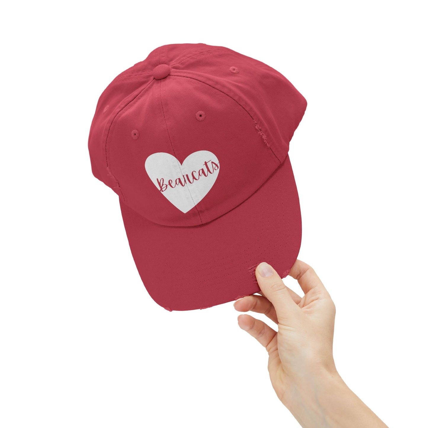 Generic Team Unisex Distressed Cap - Bearcats Heart