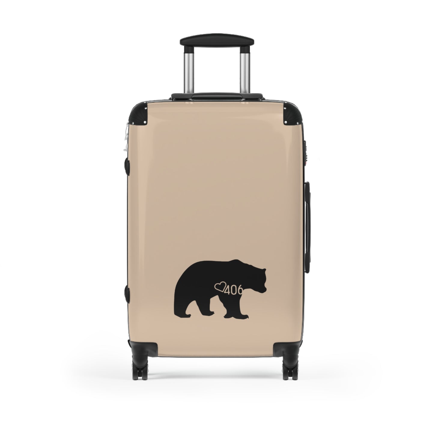 406 Luggage Pebble Suitcase - Bear