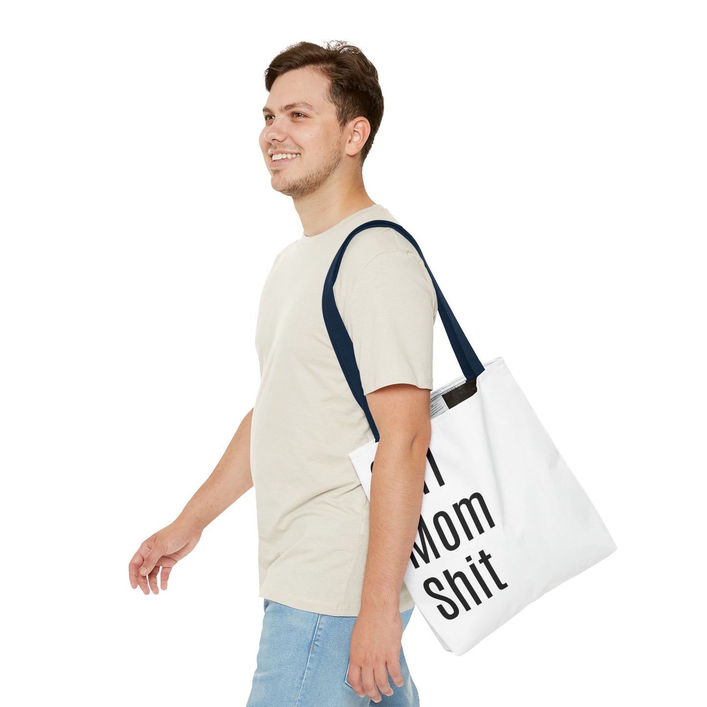 Girl Mom Versatile Tote Bag (AOP) - White