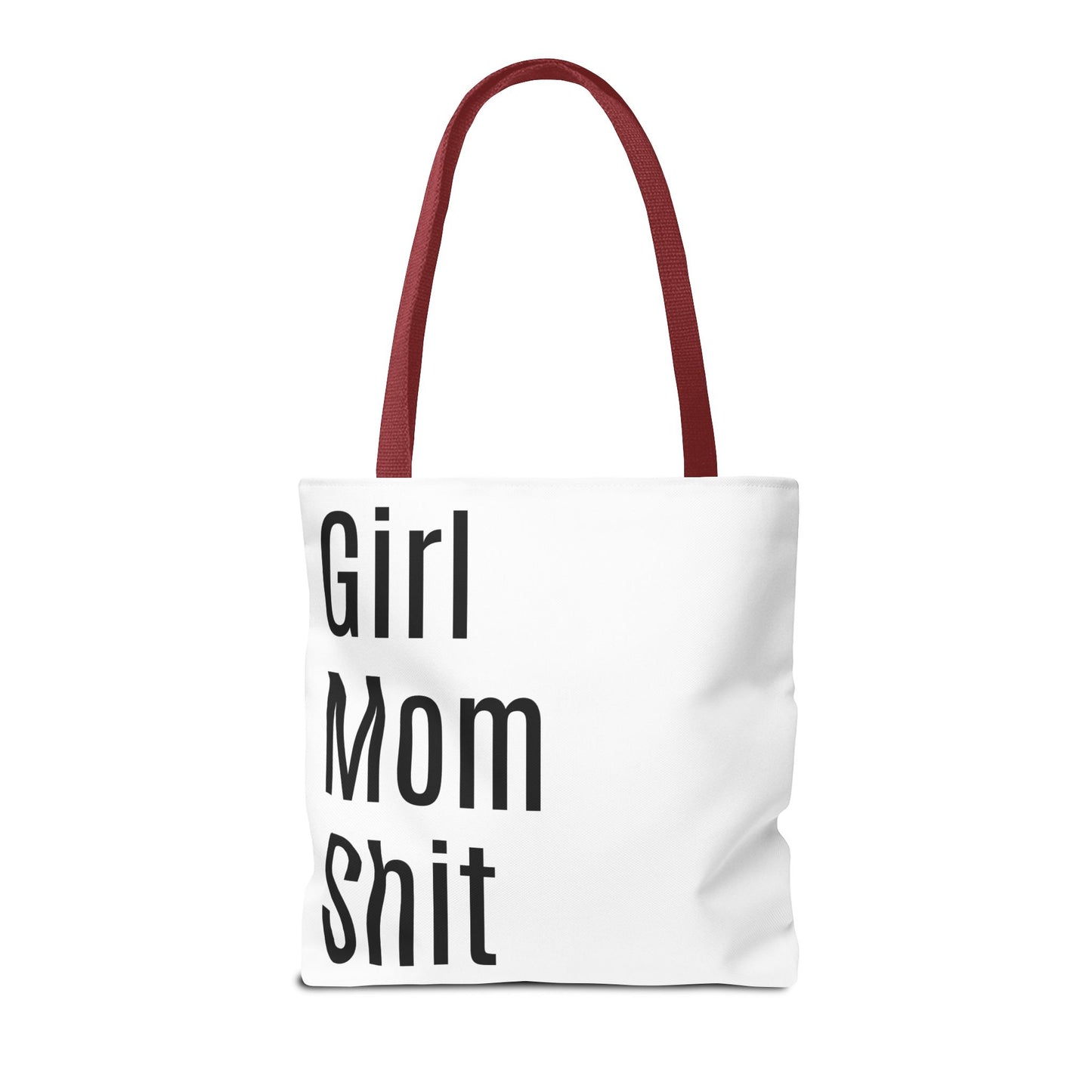 Girl Mom Versatile Tote Bag (AOP) - White