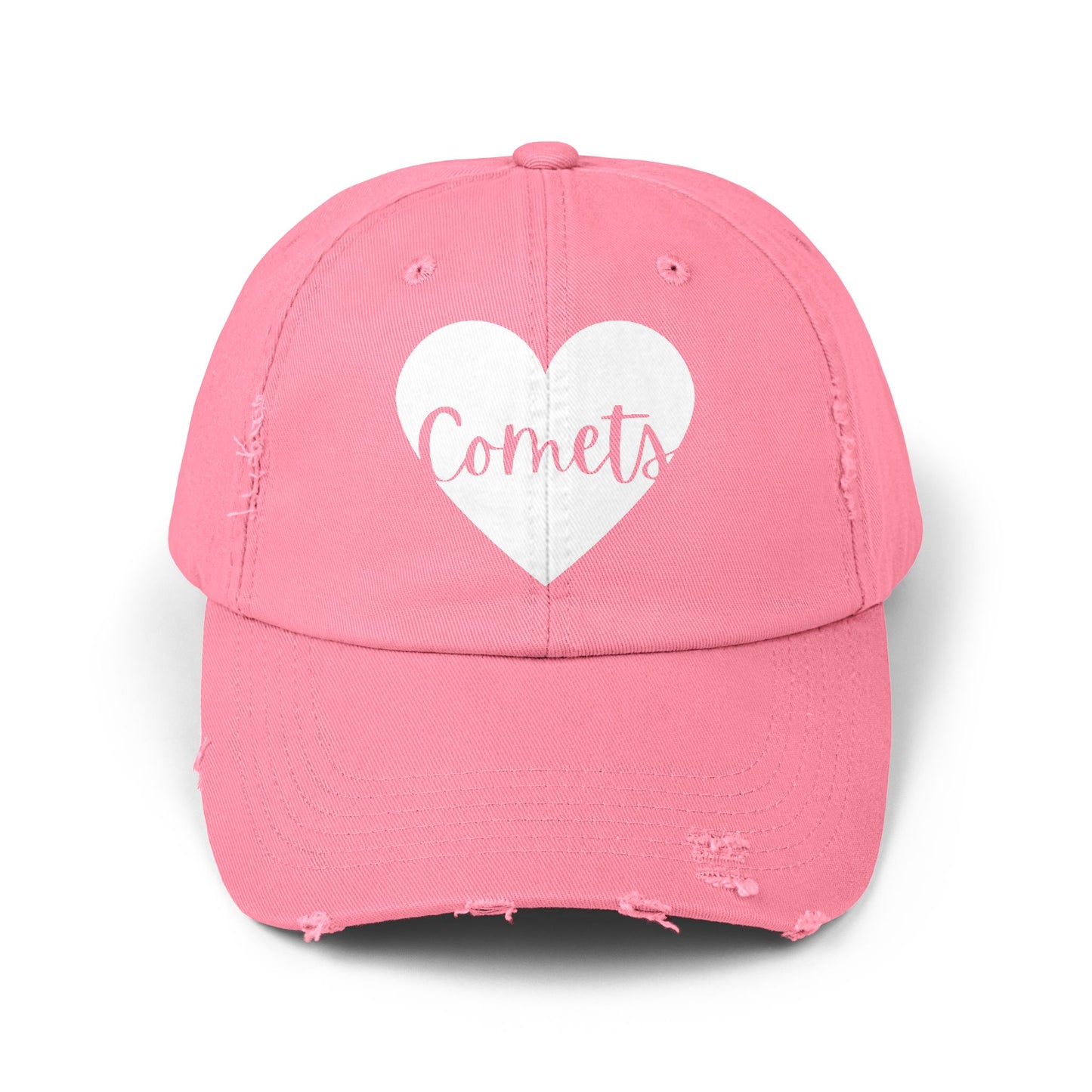 Generic Team Distressed Cap - Comets Heart