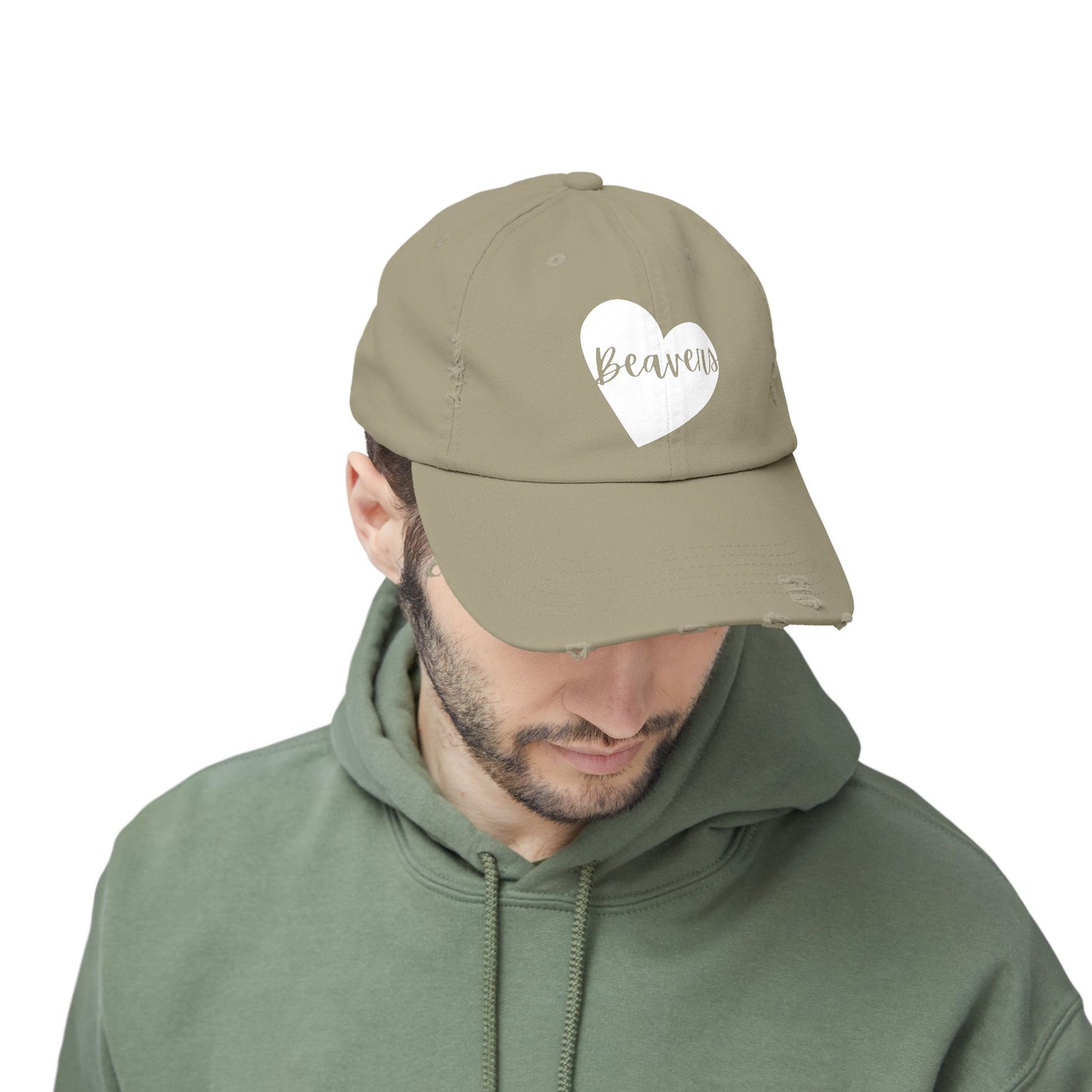 Generic Team Unisex Distressed Cap - Beavers Heart