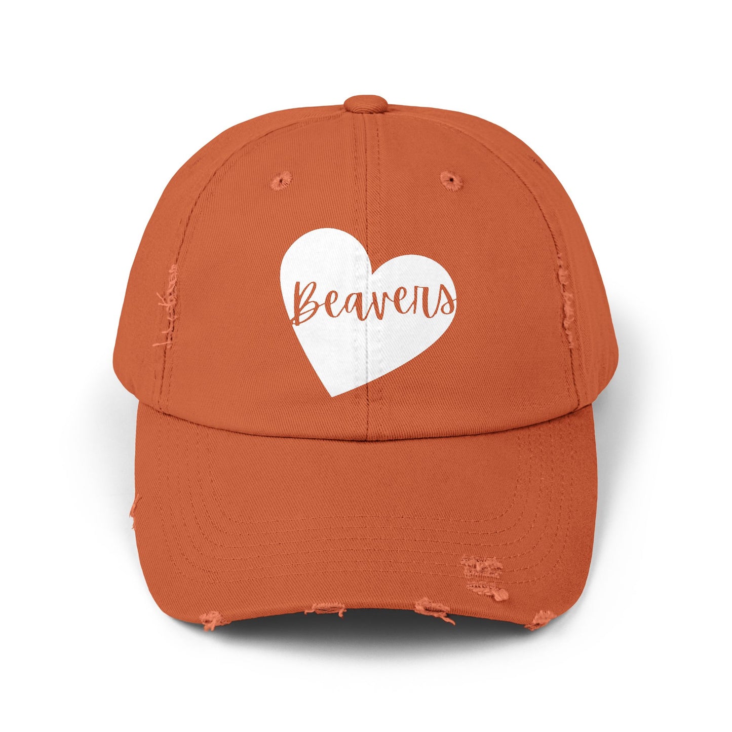 Generic Team Unisex Distressed Cap - Beavers Heart