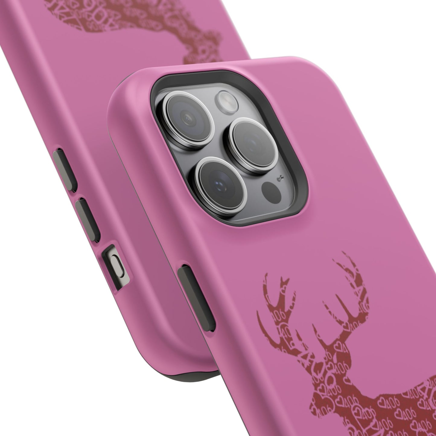 406 Magnetic Pink Tough Case - Maroon Deer