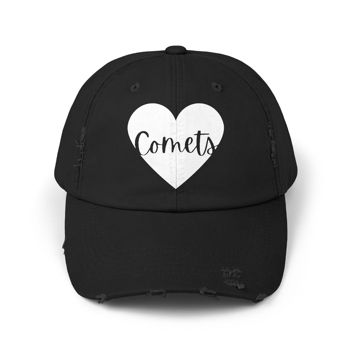 Generic Team Distressed Cap - Comets Heart