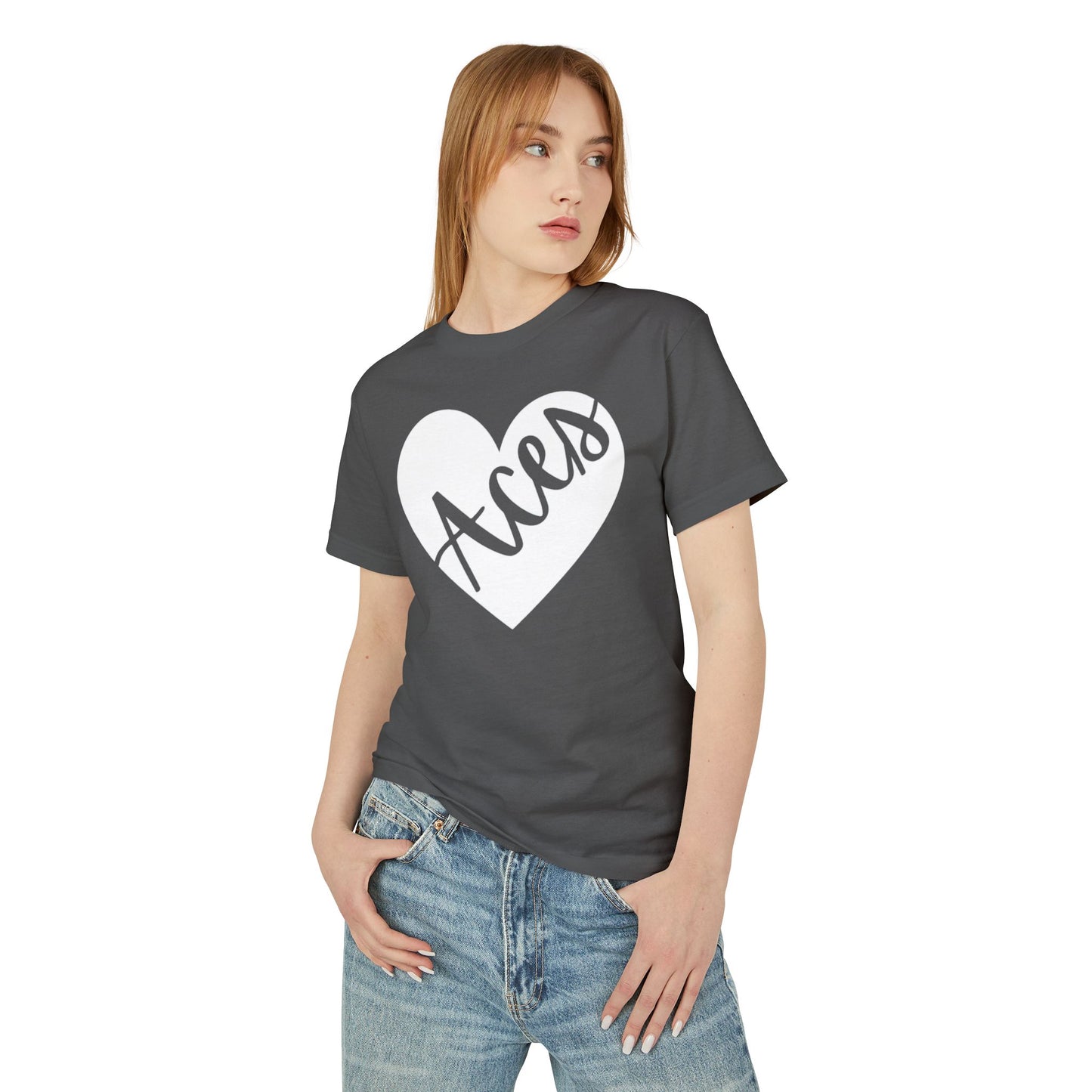 Generic Team Cotton Tee Mid-Length Short Sleeves - Aces