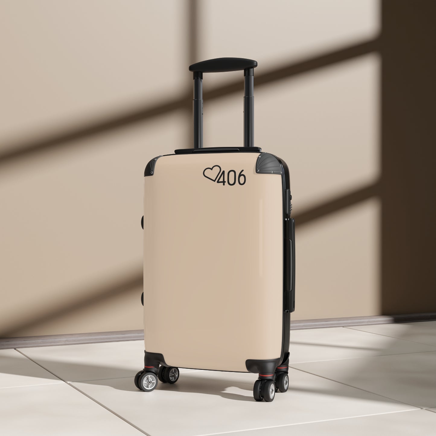 406 Luggage Pebble Suitcase - Bear
