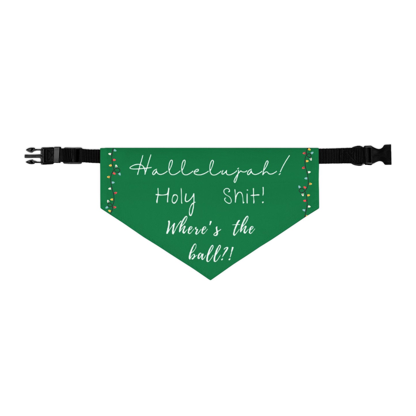 Festive Pet Bandana Collar Xmas Green - Nat'l Lampoon Hallelujah