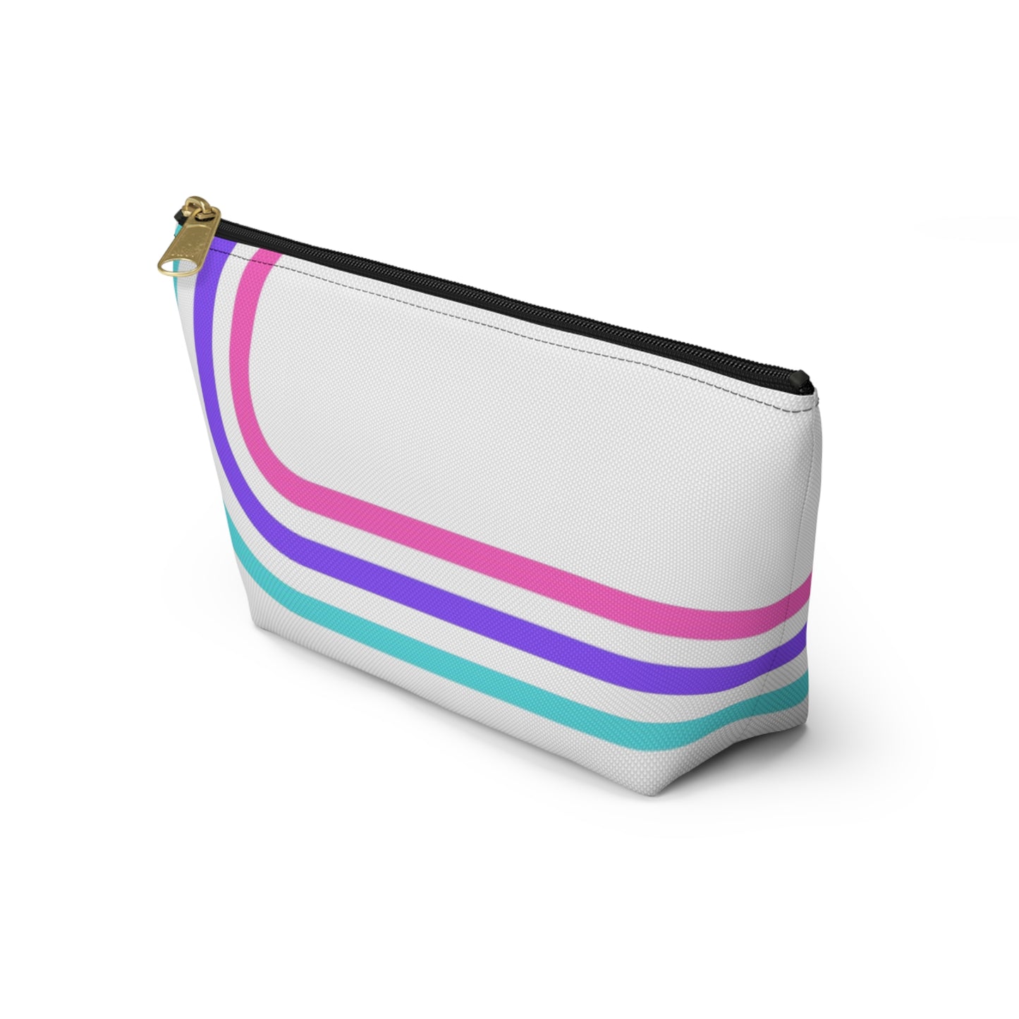 90's Inspired Mix & Match Accessory Pouch w T-bottom - Lines