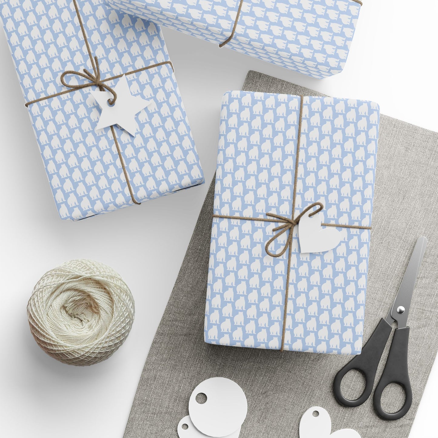Wrapping Papers - Big Sky Blue Bears