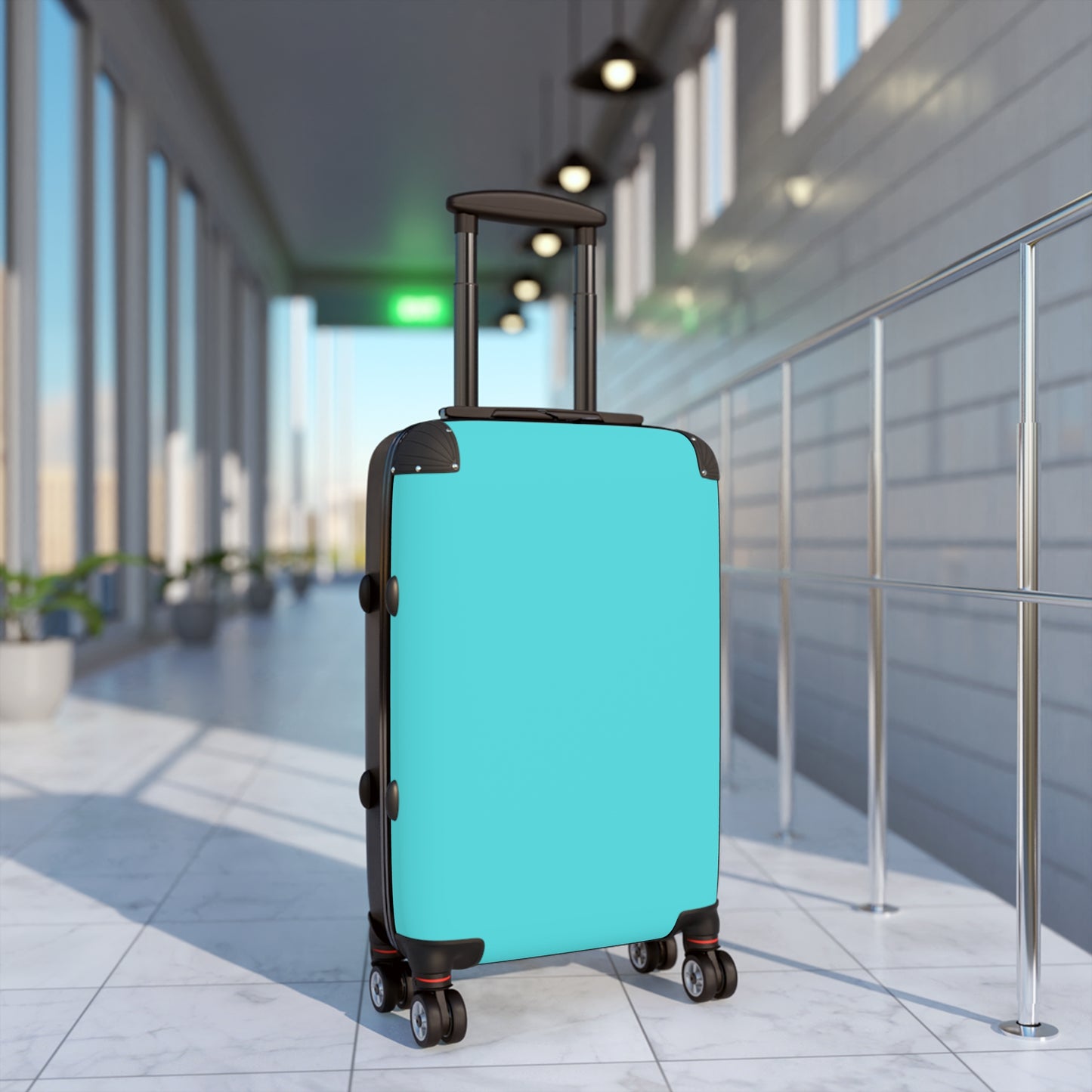 90's Inspired Mix & Match Suitcase - Windbreaker Teal