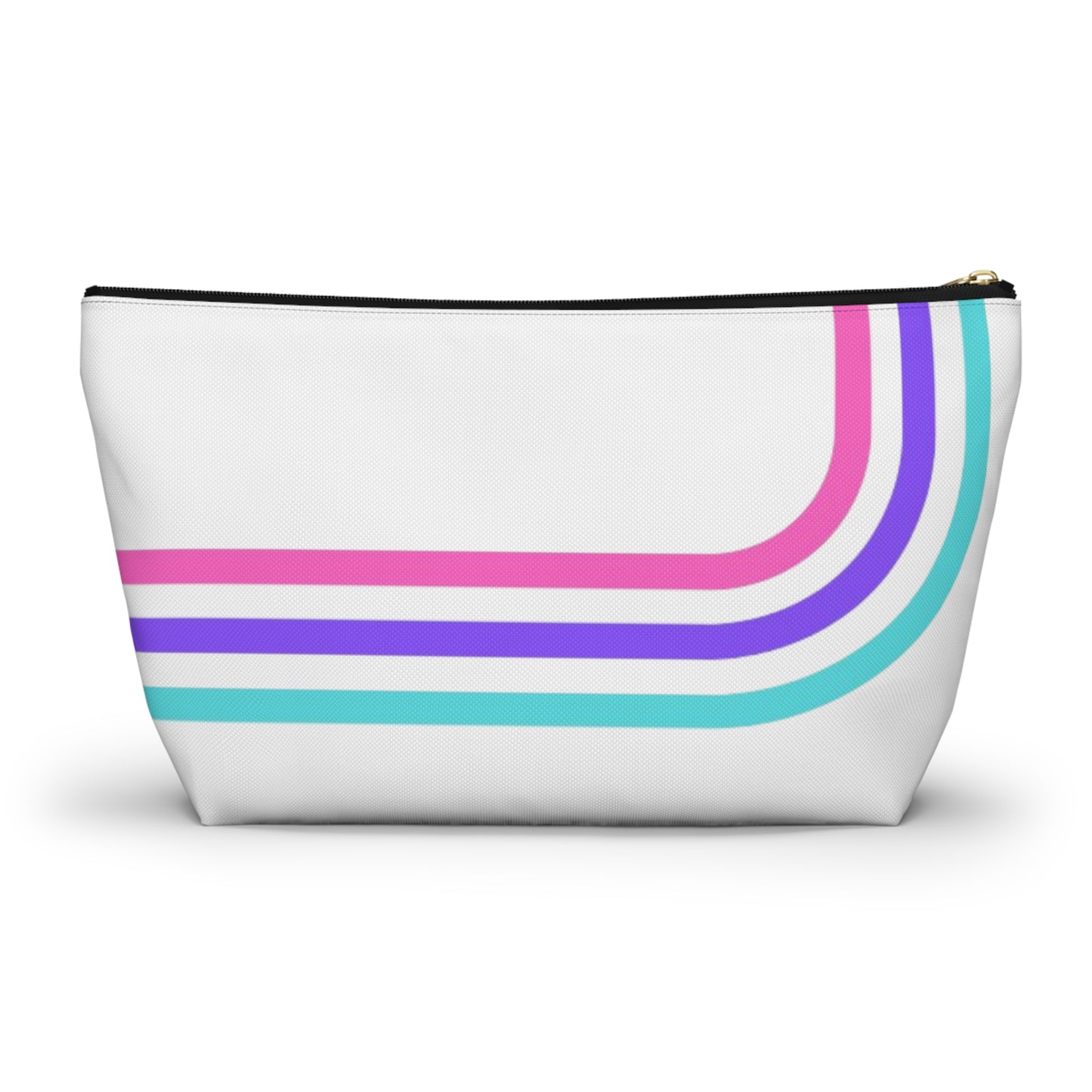 90's Inspired Mix & Match Accessory Pouch w T-bottom - Lines