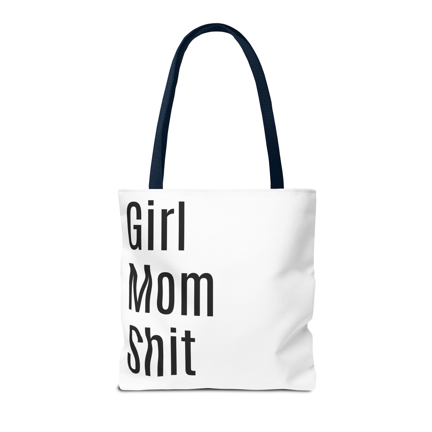 Girl Mom Versatile Tote Bag (AOP) - White