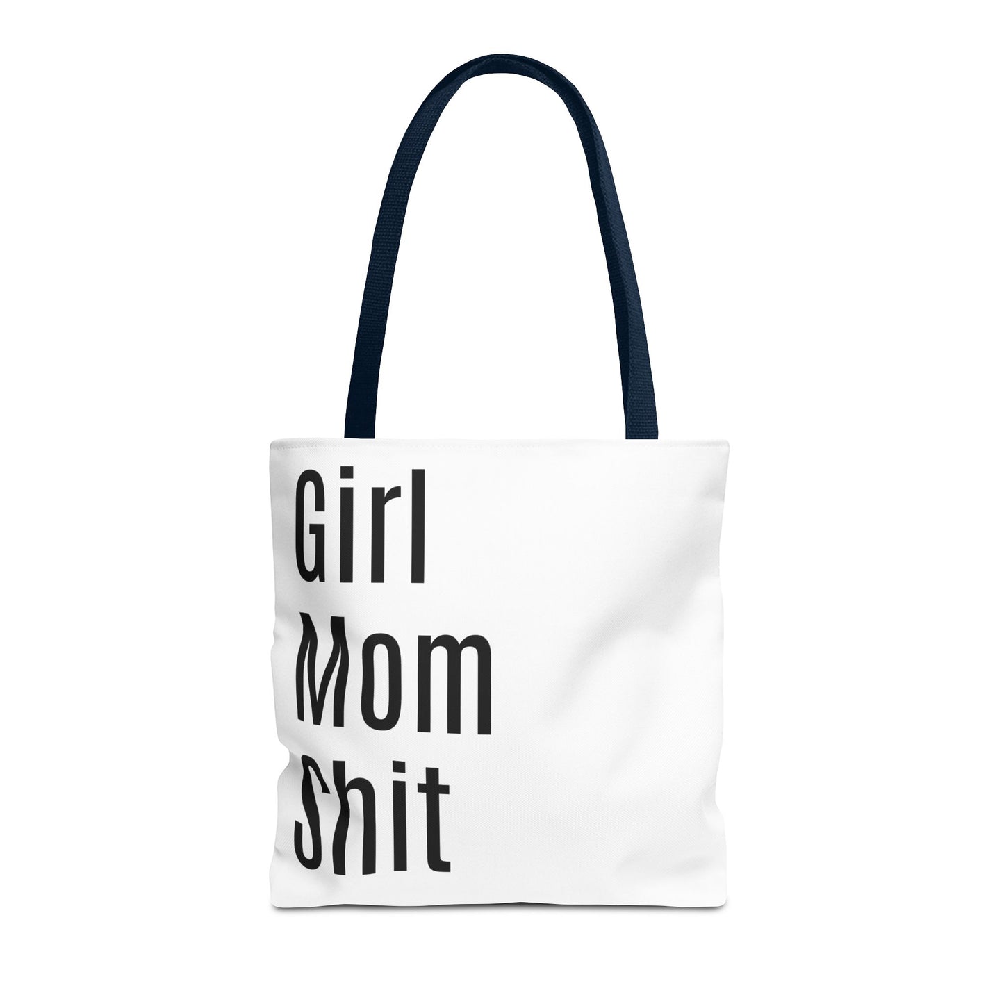 Girl Mom Versatile Tote Bag (AOP) - White