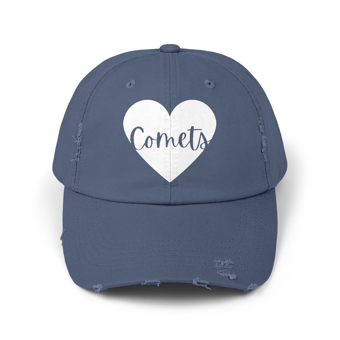 Generic Team Distressed Cap - Comets Heart