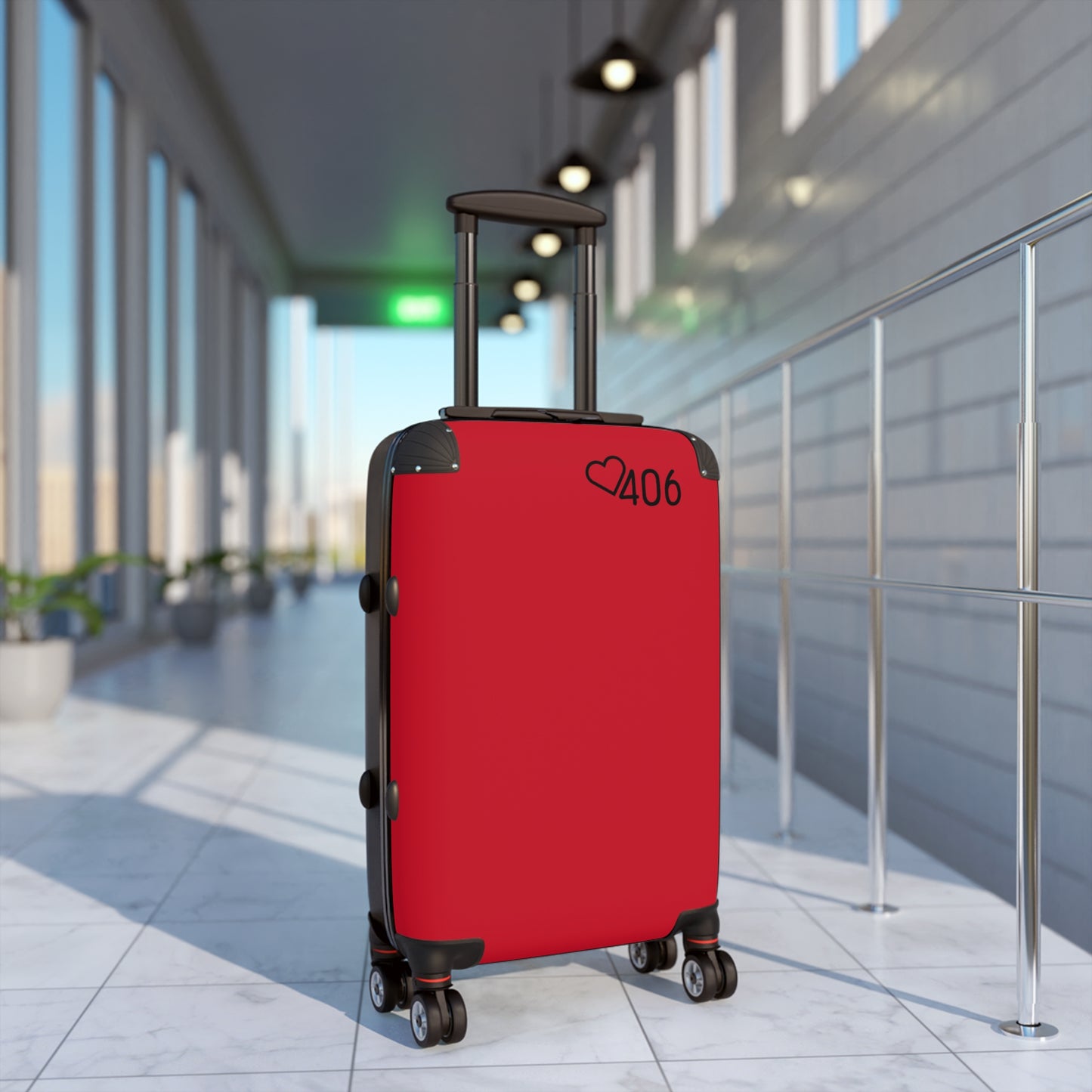 ITS406 Design Bear Suitcase - Rouge