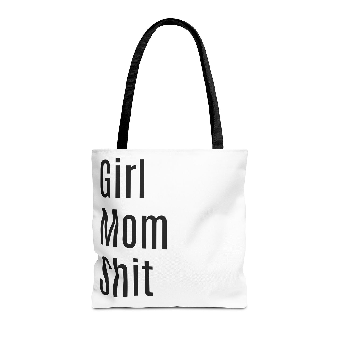 Girl Mom Versatile Tote Bag (AOP) - White