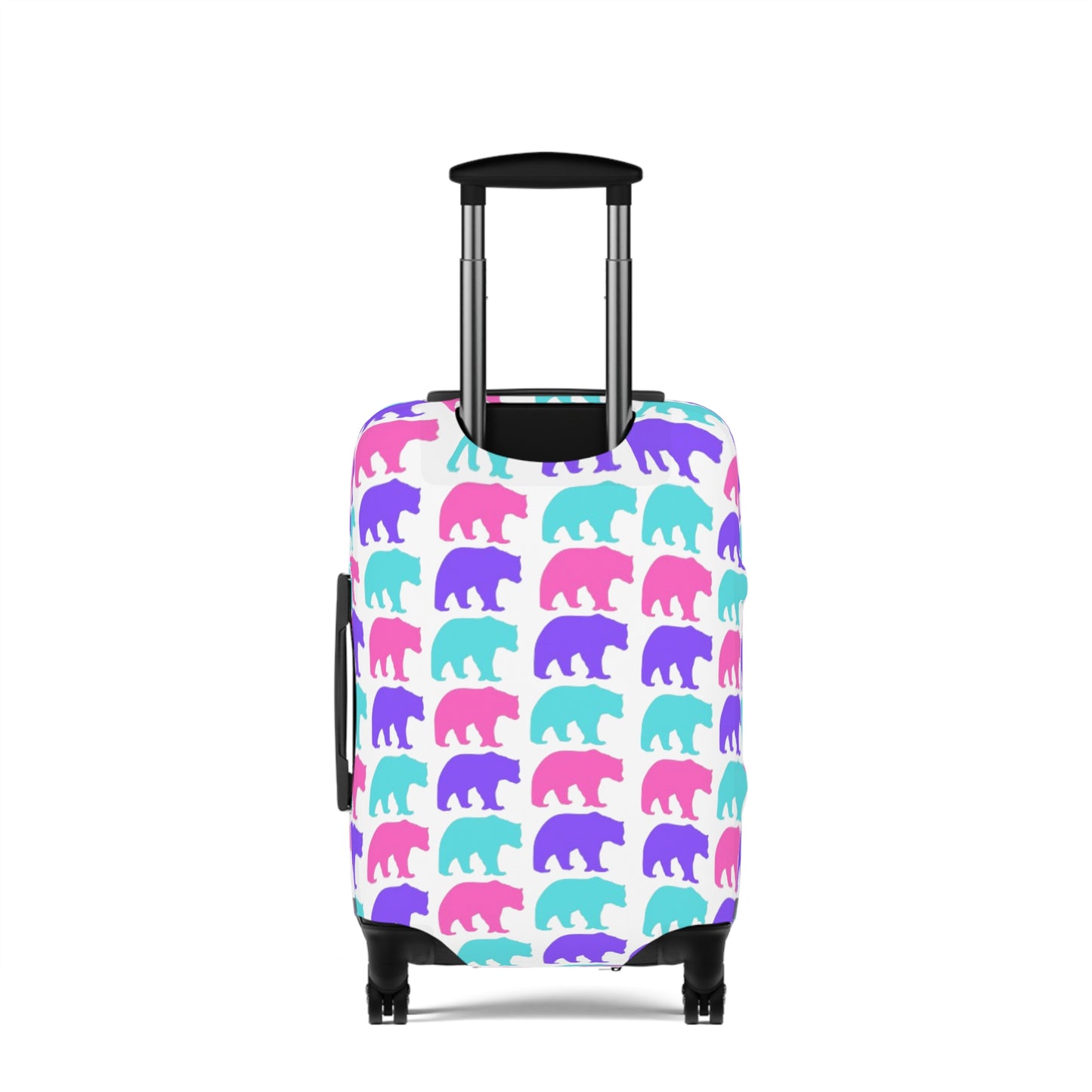 90's Inspired Luggage Cover - Multicolor Bears