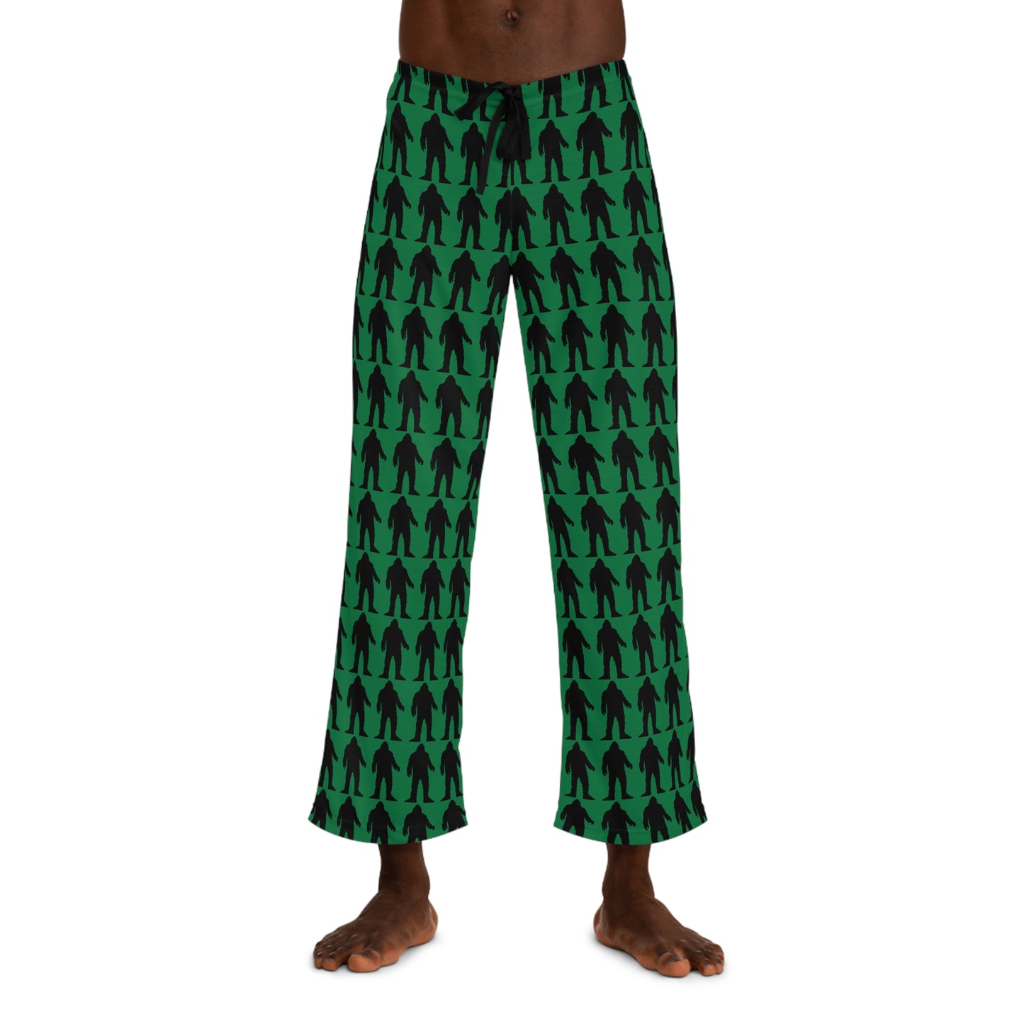 Men's Pajama Pants (AOP) - Bigfoot Silhouette
