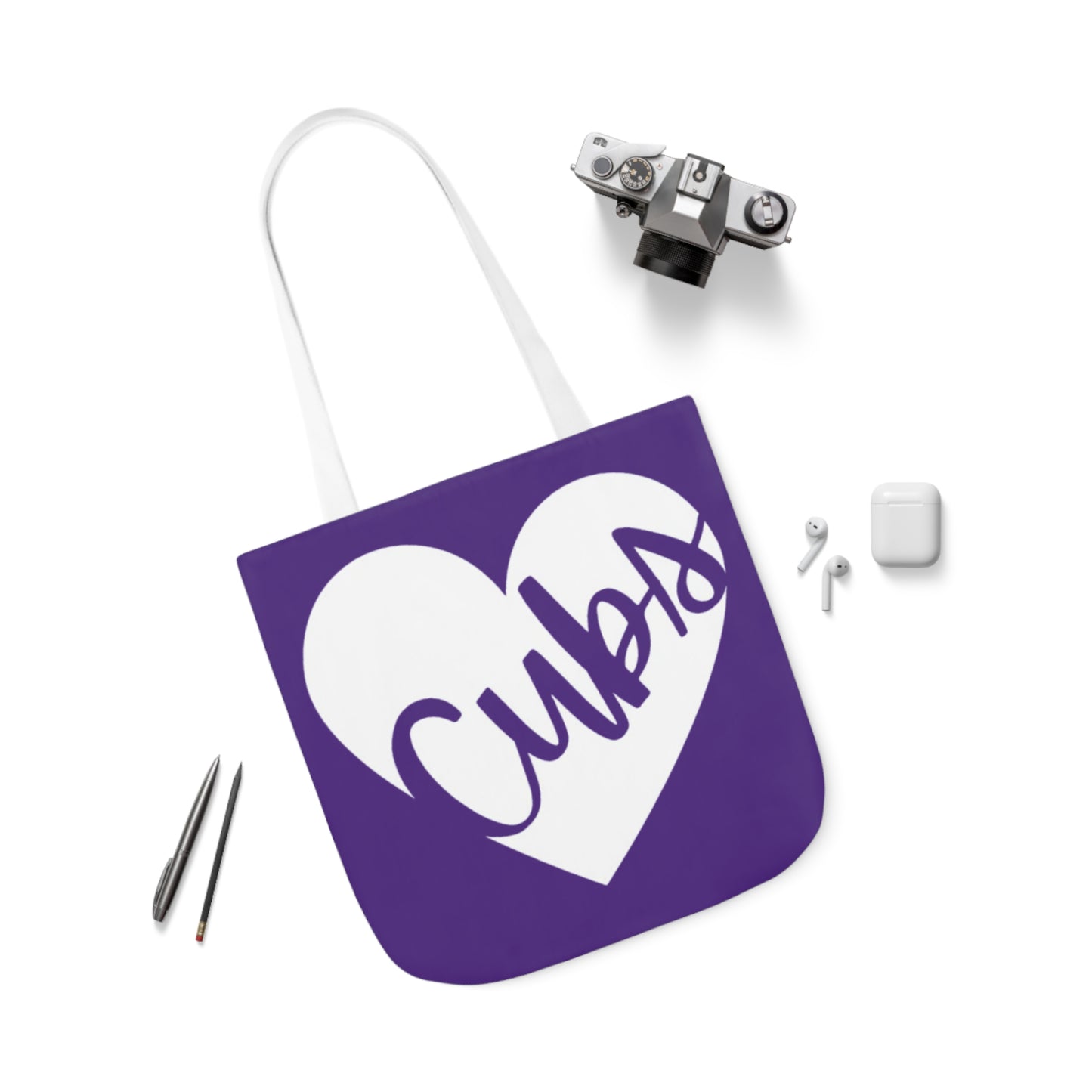 Generic Team Purple Canvas Tote Bag, 5-Color Straps - Cubs
