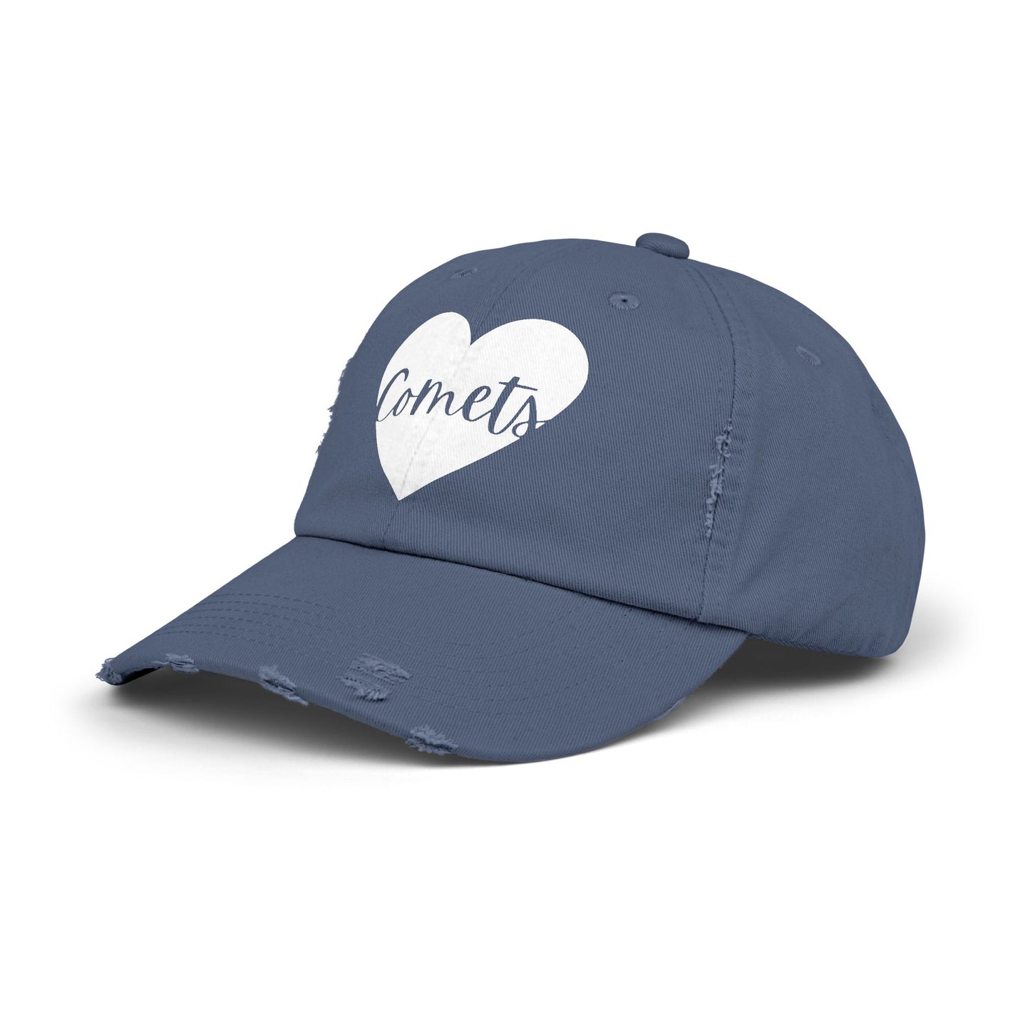Generic Team Distressed Cap - Comets Heart