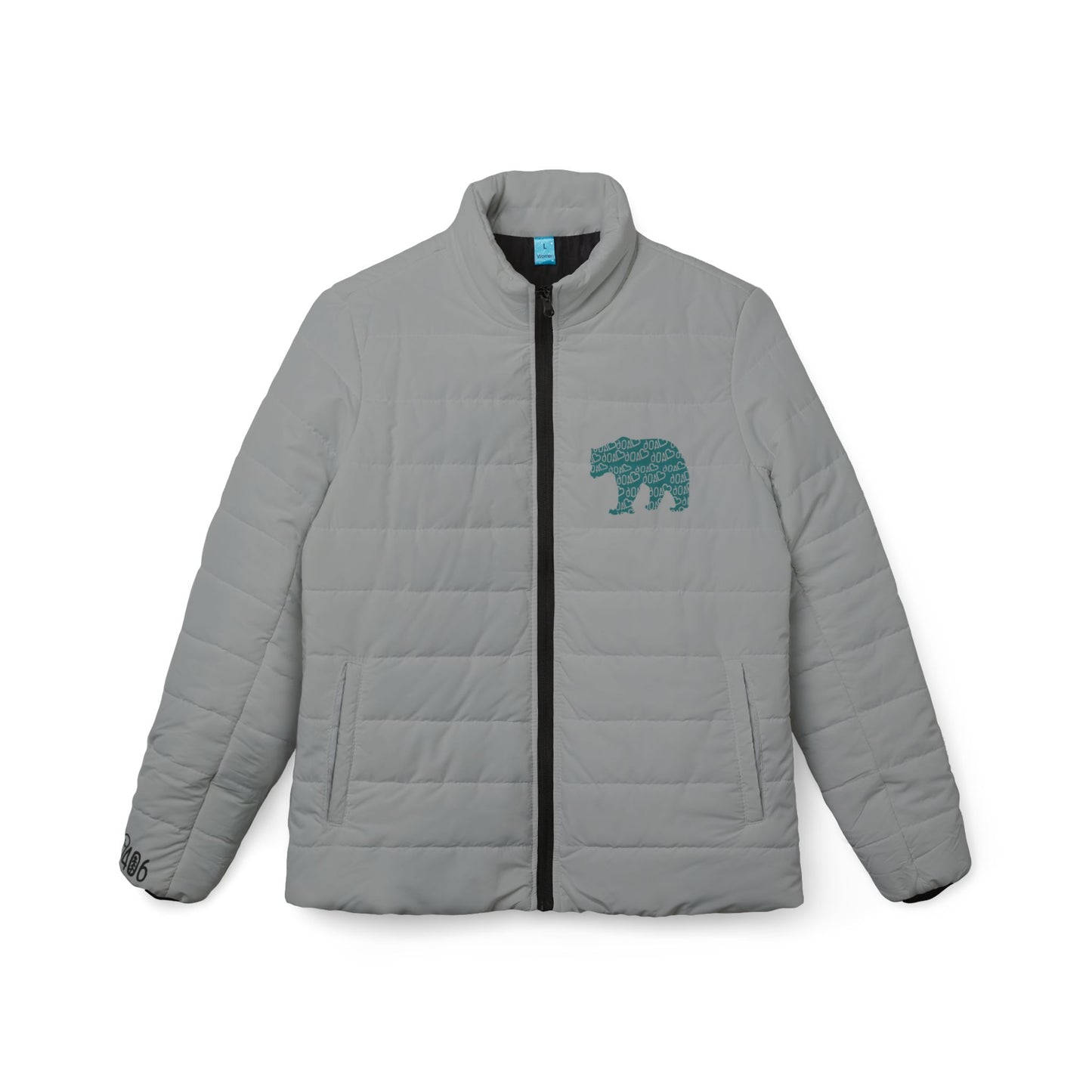 406 Women's Grey Puffer Jacket - ITS406 Bear