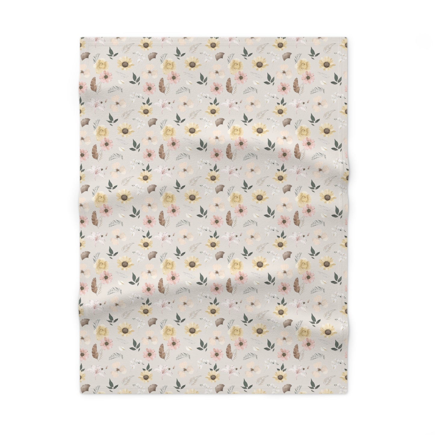 Elegant Baby Soft Fleece Baby Blanket - Floral Multicolor