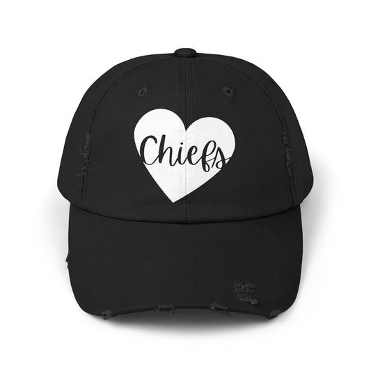 Generic Team Distressed Cap - Chiefs Heart