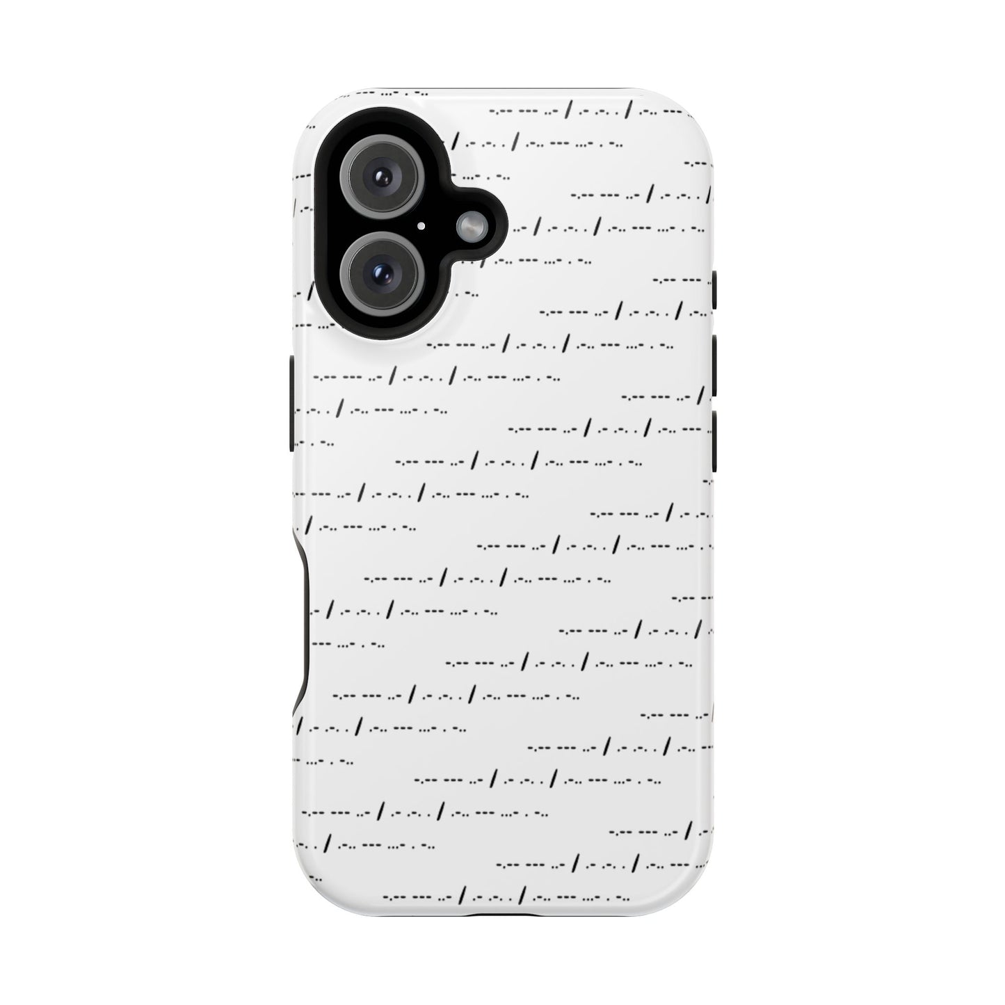 Phone Case - Impact-Resistant - "You Are Loved" Morse Code