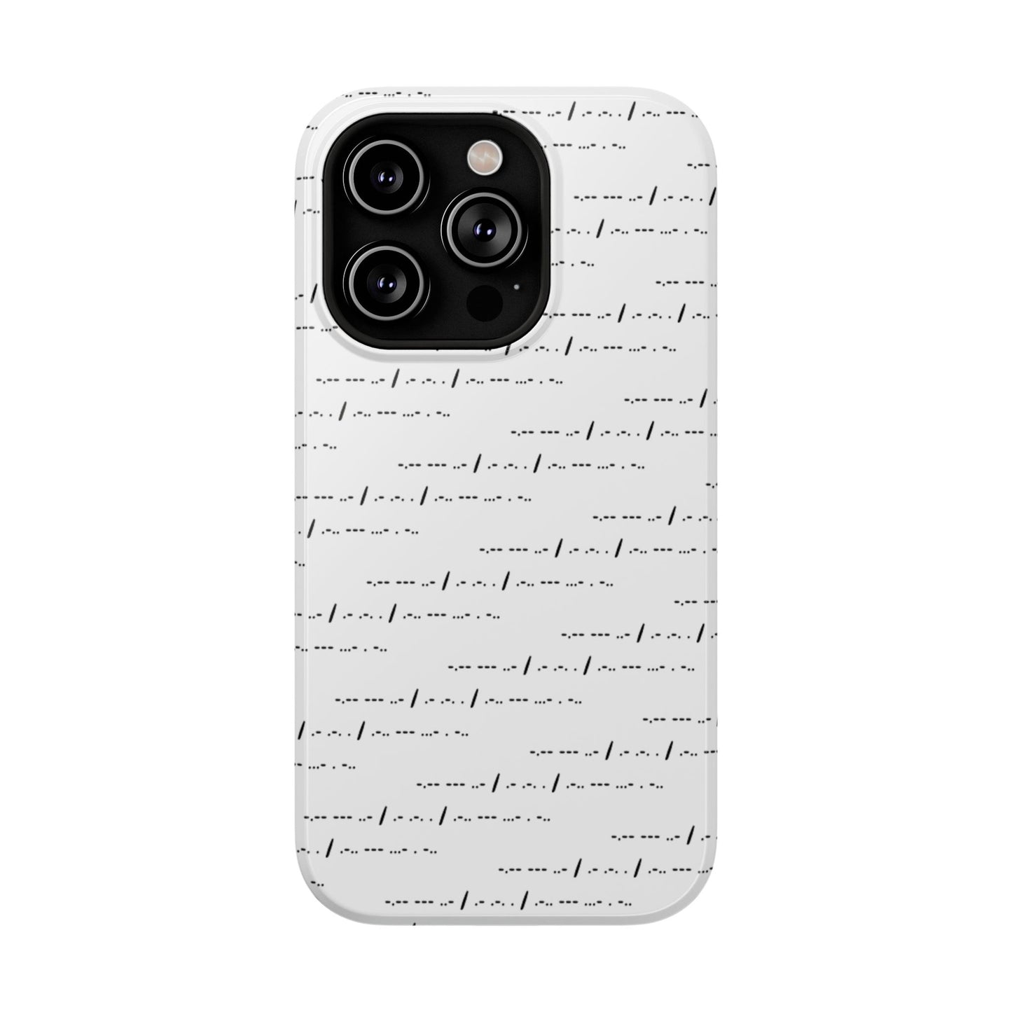 Phone Case - Impact-Resistant - "You Are Loved" Morse Code