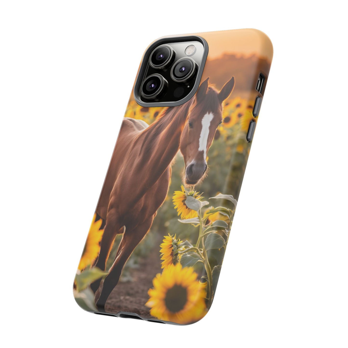 Phone Case - Tough Case - Sunflower Horse